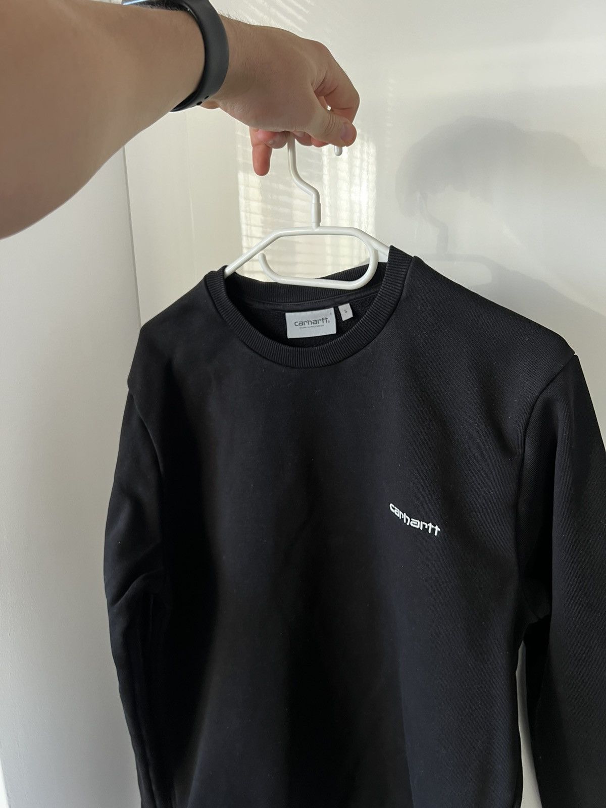 Carhartt Wip Carhartt WIP Black Hard Cotton Basic Embroidered Logo Script Size US S / EU 44-46 / 1 - 2 Thumbnail