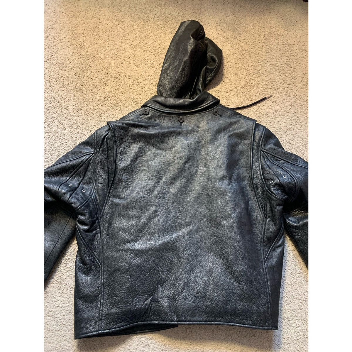 Helmut Lang HELMUT LANG BUILD OUT MOTORCYCLE LEATHER JACKET Size US L / EU 52-54 / 3 - 14 Thumbnail