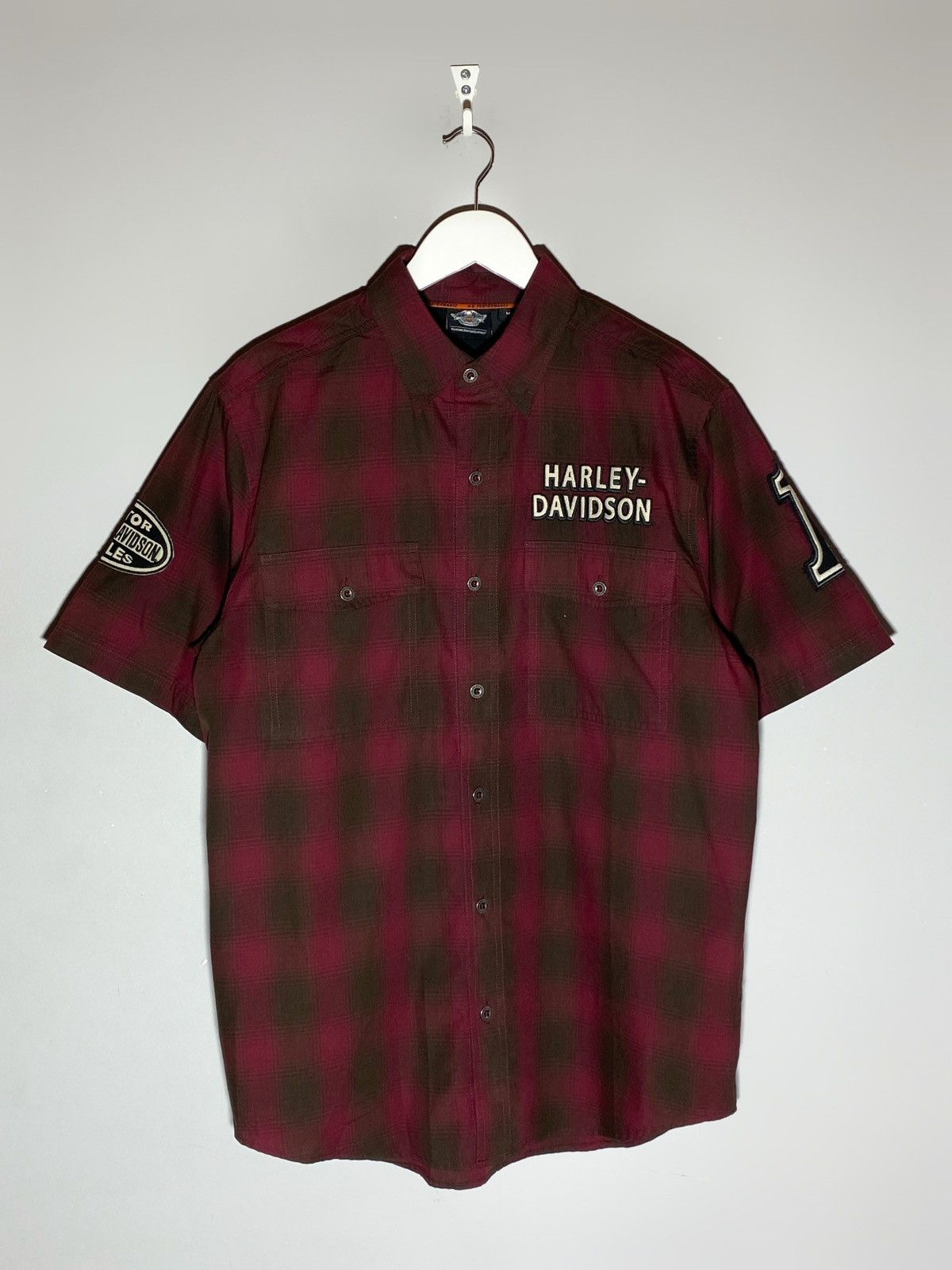 Harley Davidson Vintage Harley Davidson Short Sleeve Shirt Size US M / EU 48-50 / 2 - 2 Thumbnail