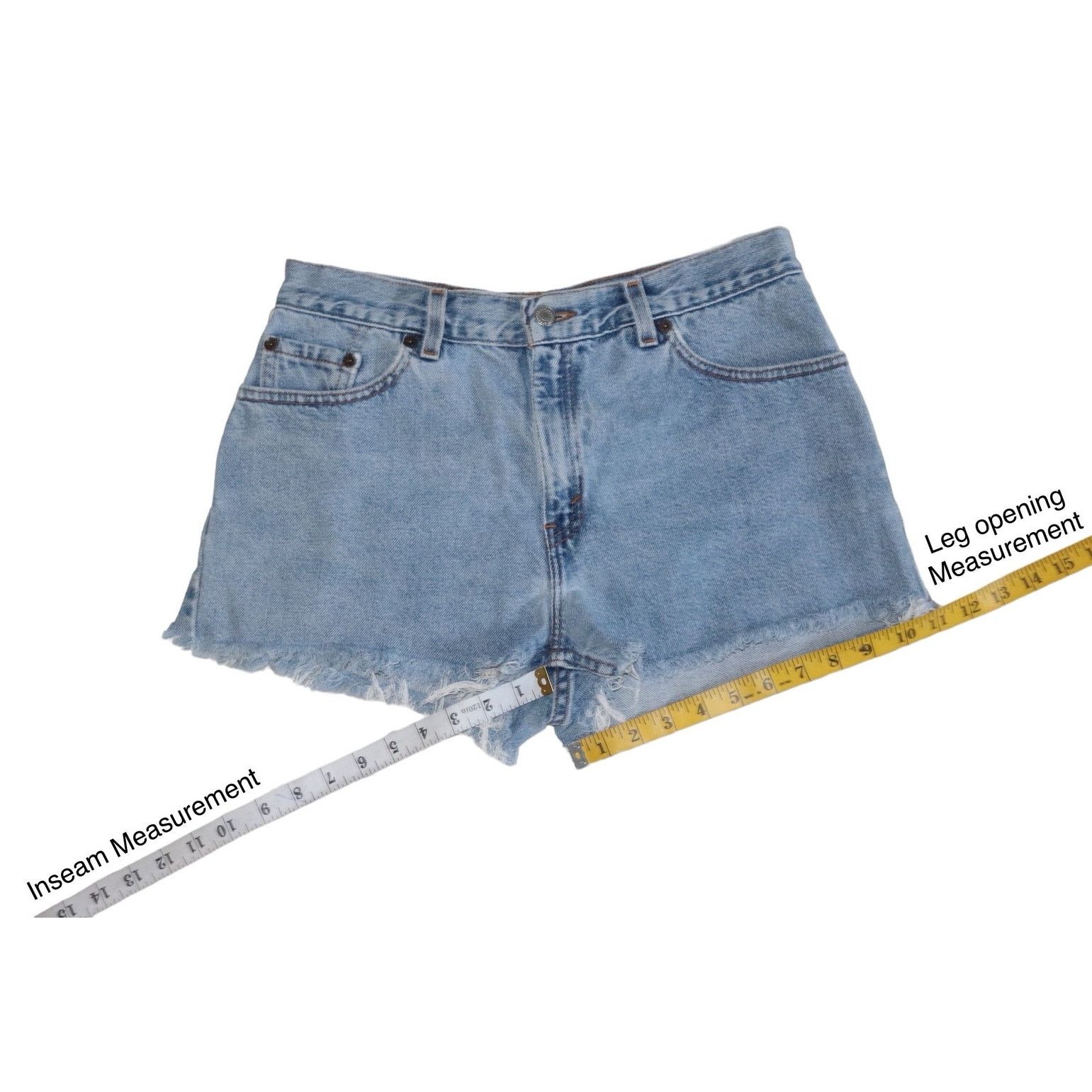 Levi's Vintage Levi’s 555 Cutoff Shorts Guy’s Fit Size 10 MIS Size 32" / US 10 / IT 46 - 5 Thumbnail