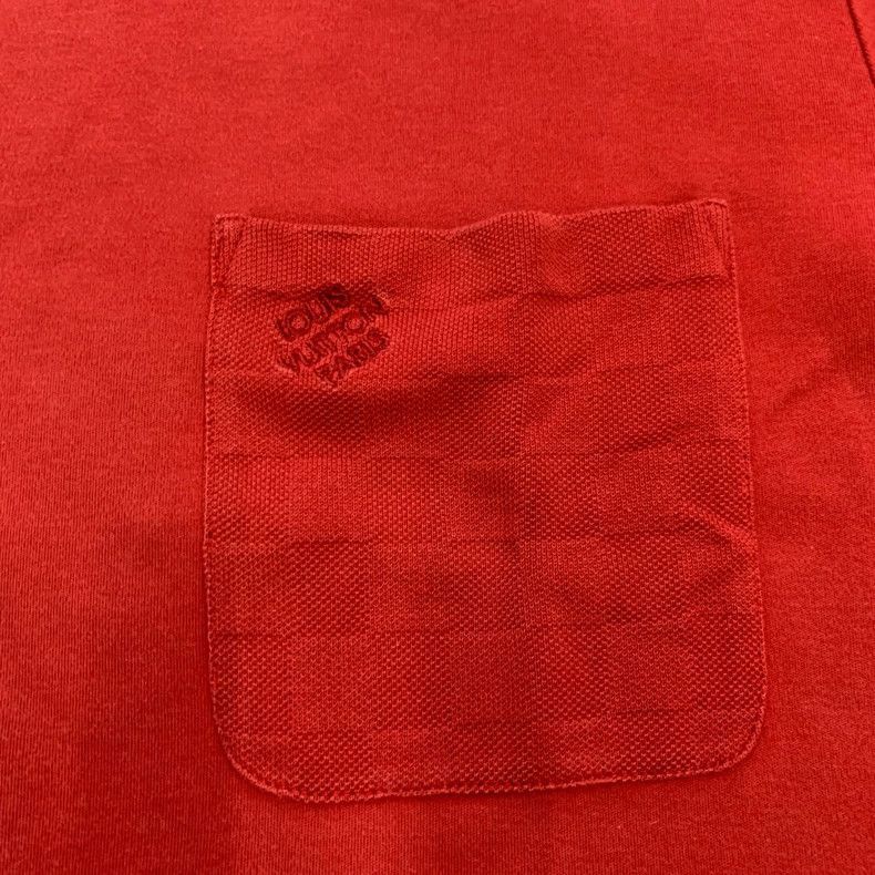Louis Vuitton LV Red Pocket Logo Short Sleeve T-shirt-2505 Size US XXL / EU 58 / 5 - 5 Thumbnail