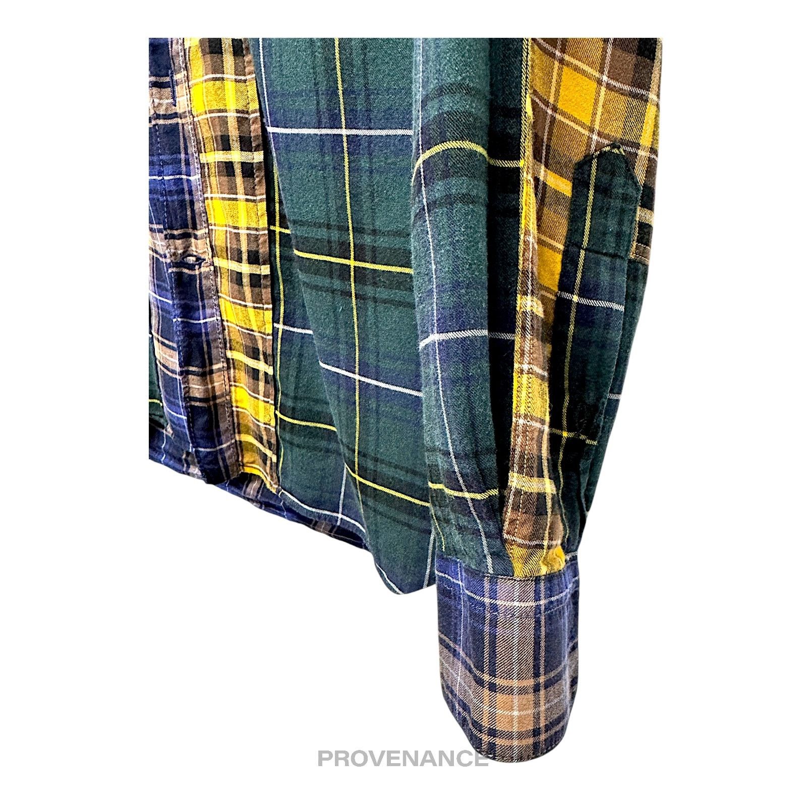 Lanvin 🔴 Lanvin Patchwork Flannel Shirt - Multicolor Plaid 37 14.5 Size US XS / EU 42 / 0 - 6 Thumbnail