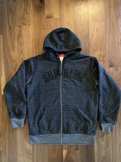 Supreme Arc Logo Thermal Zip Up Hoodie | Grailed