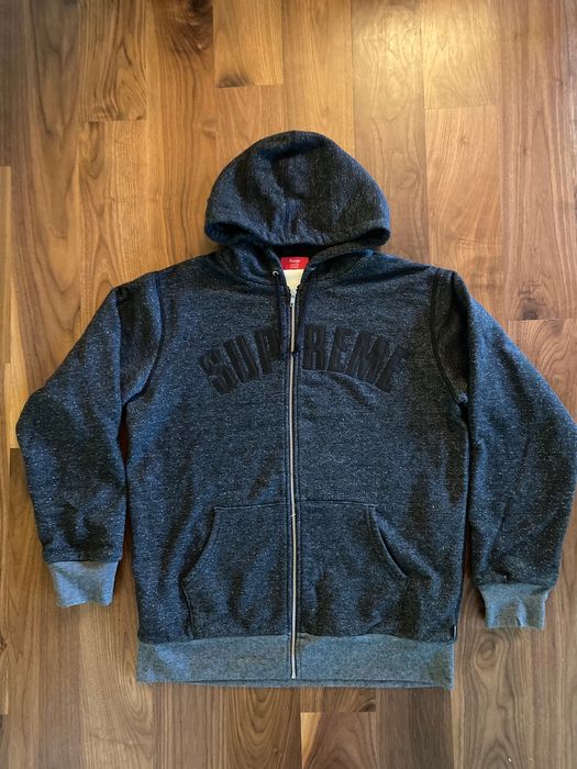Supreme Supreme Arc Logo thermal zip up hoodie | Grailed