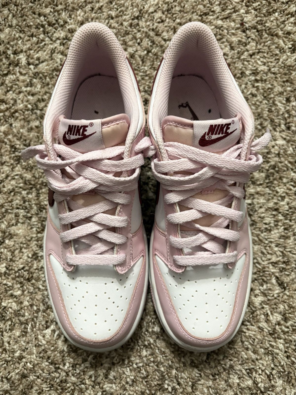 Nike Nike Dunk Low GS Pink Foam Size US 8.5 / IT 38.5 - 5 Thumbnail
