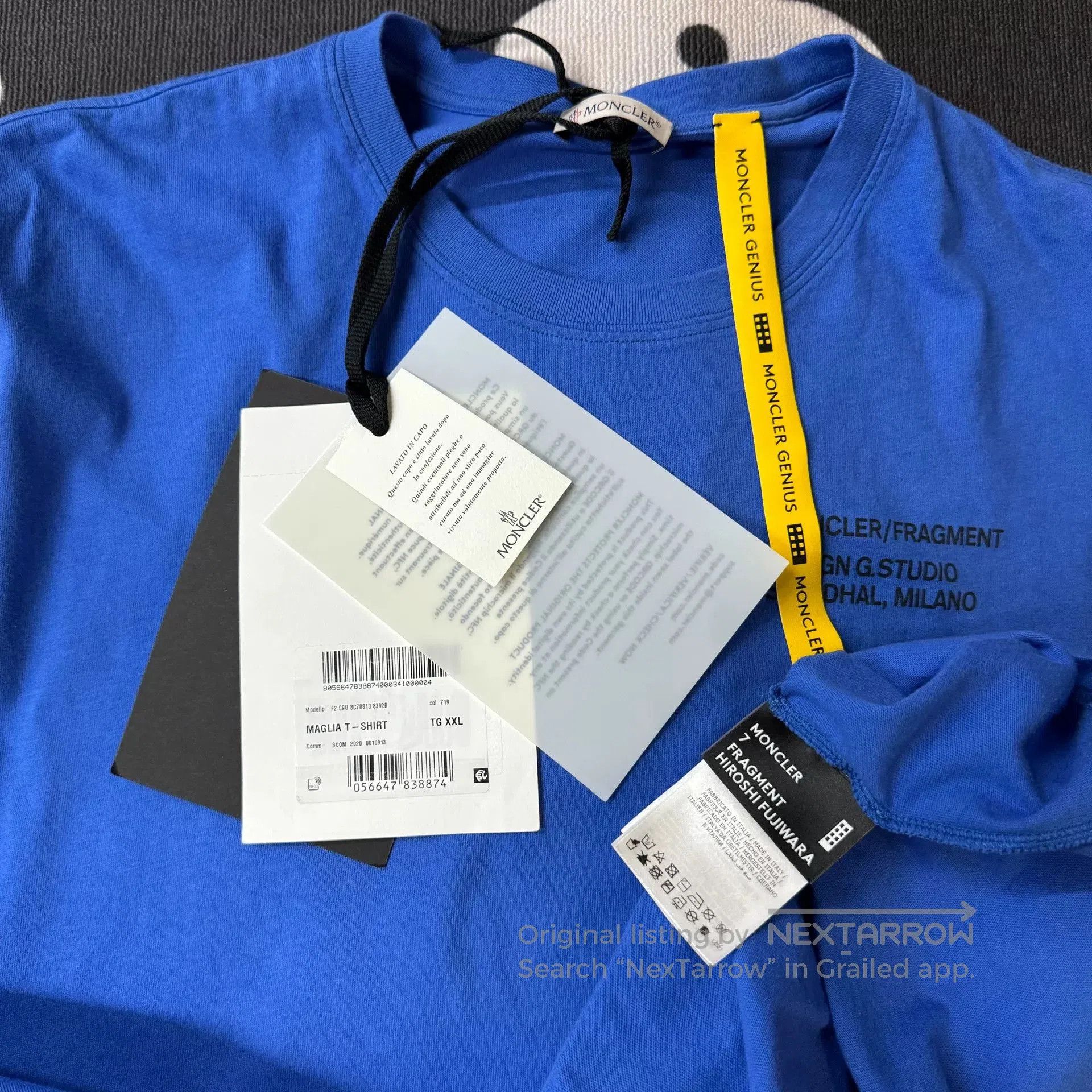 Hiroshi Fujiwara Moncler x Fragment Blue Short. Size US XXL / EU 58 / 5 - 3 Thumbnail
