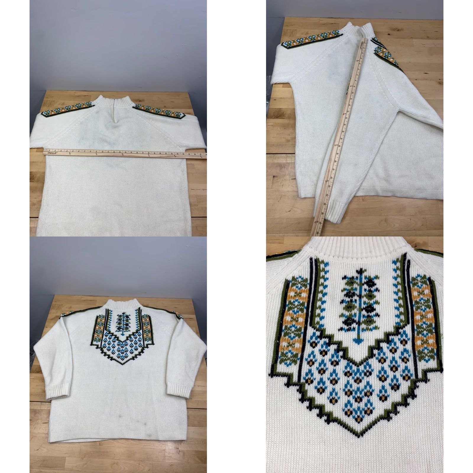 Vintage VINTAGE Full Fashioned Sweater Knit Pullover White L Women Size L / US 10 / IT 46 - 8 Thumbnail