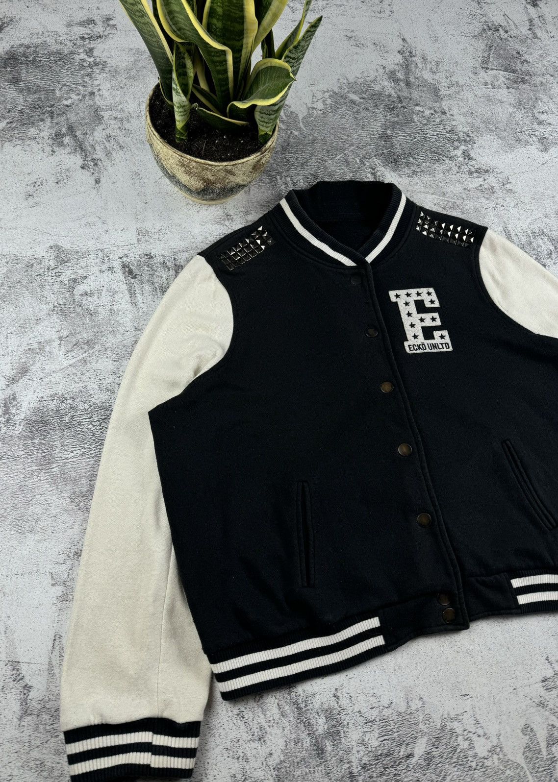 Ecko Unltd. Vintage Ecko Unltd Varsity Bomber Sweatshirt Jacket Pullover Size US XL / EU 56 / 4 - 6 Thumbnail