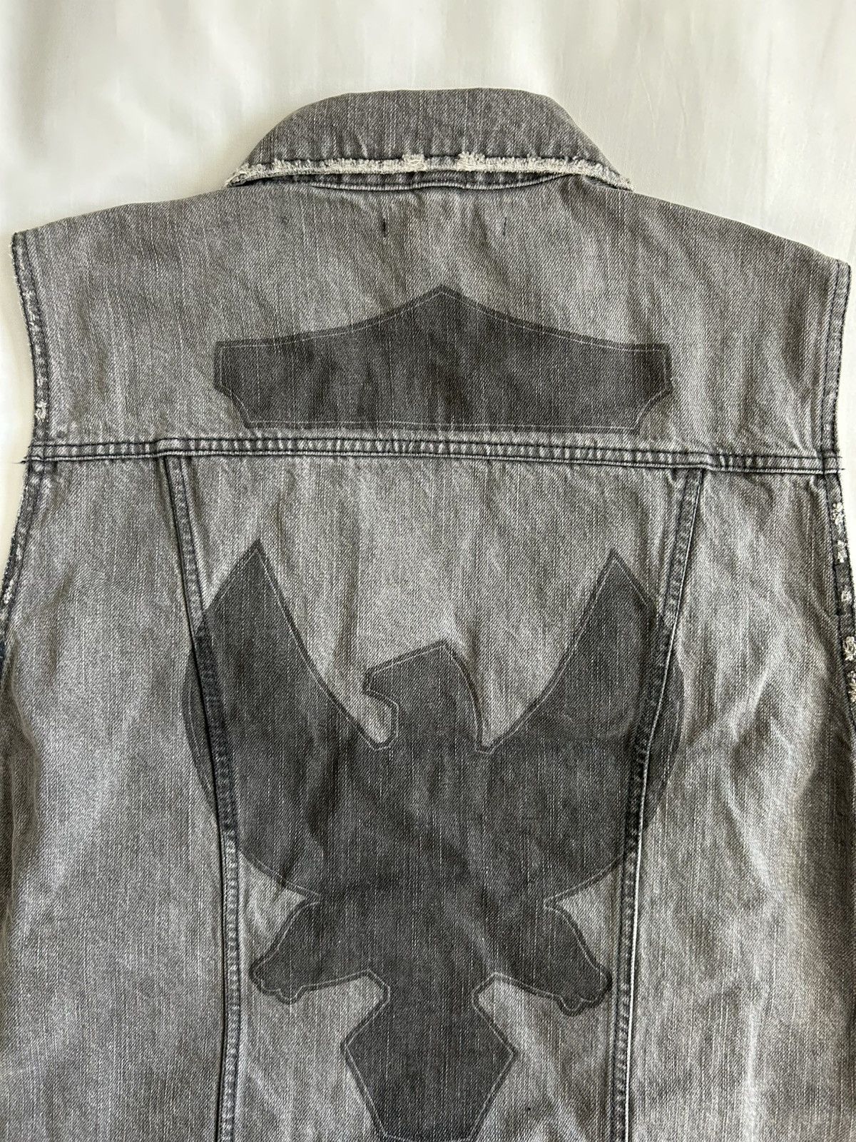 Ksubi Ksubi Denim Vest Hypnosis Cut Off Distressed Decal Size US L / EU 52-54 / 3 - 13 Thumbnail