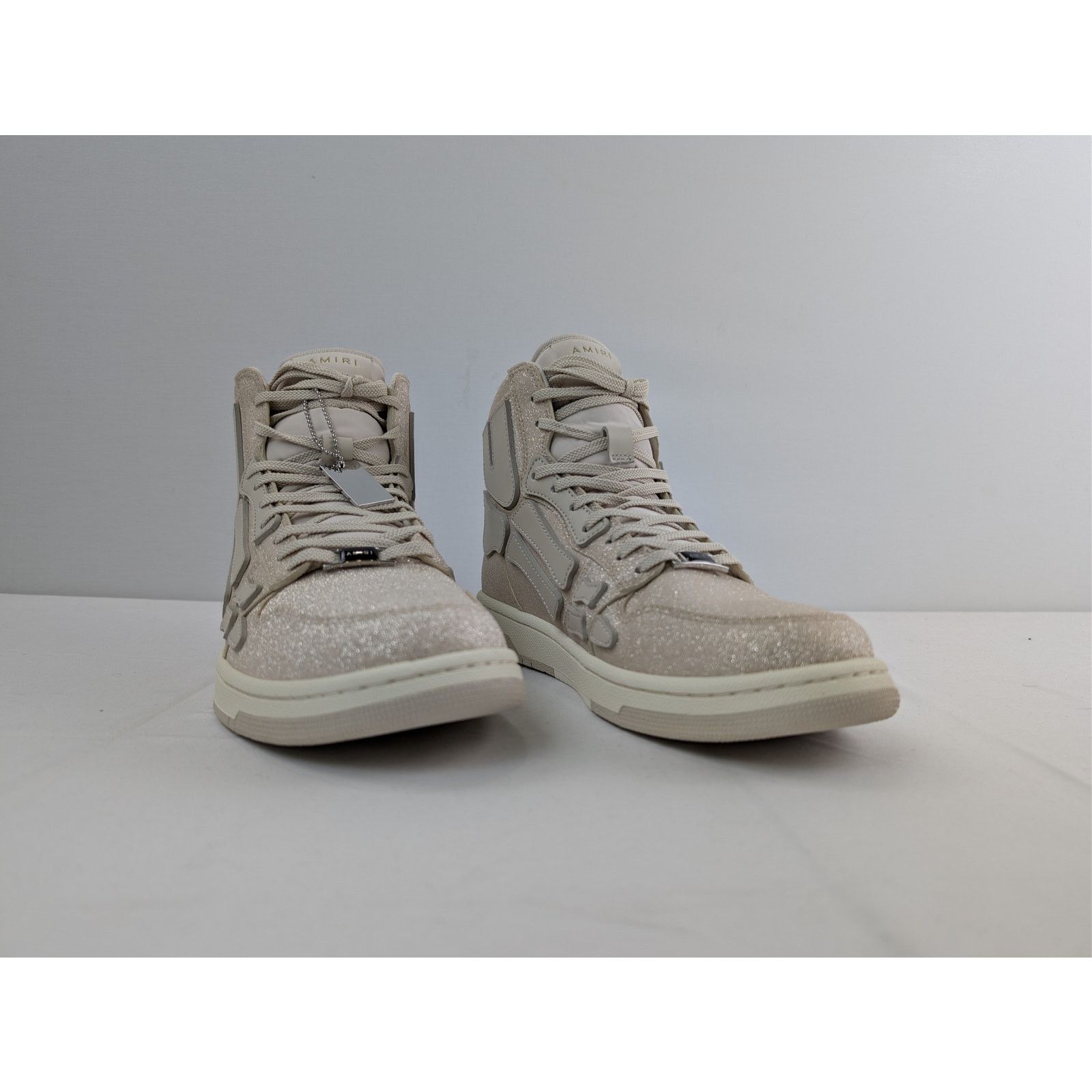 Amiri o1rshd1 Q:2 / Skelton Hi-Top Sneakers in Beige Size US 10 / EU 43 - 5 Thumbnail