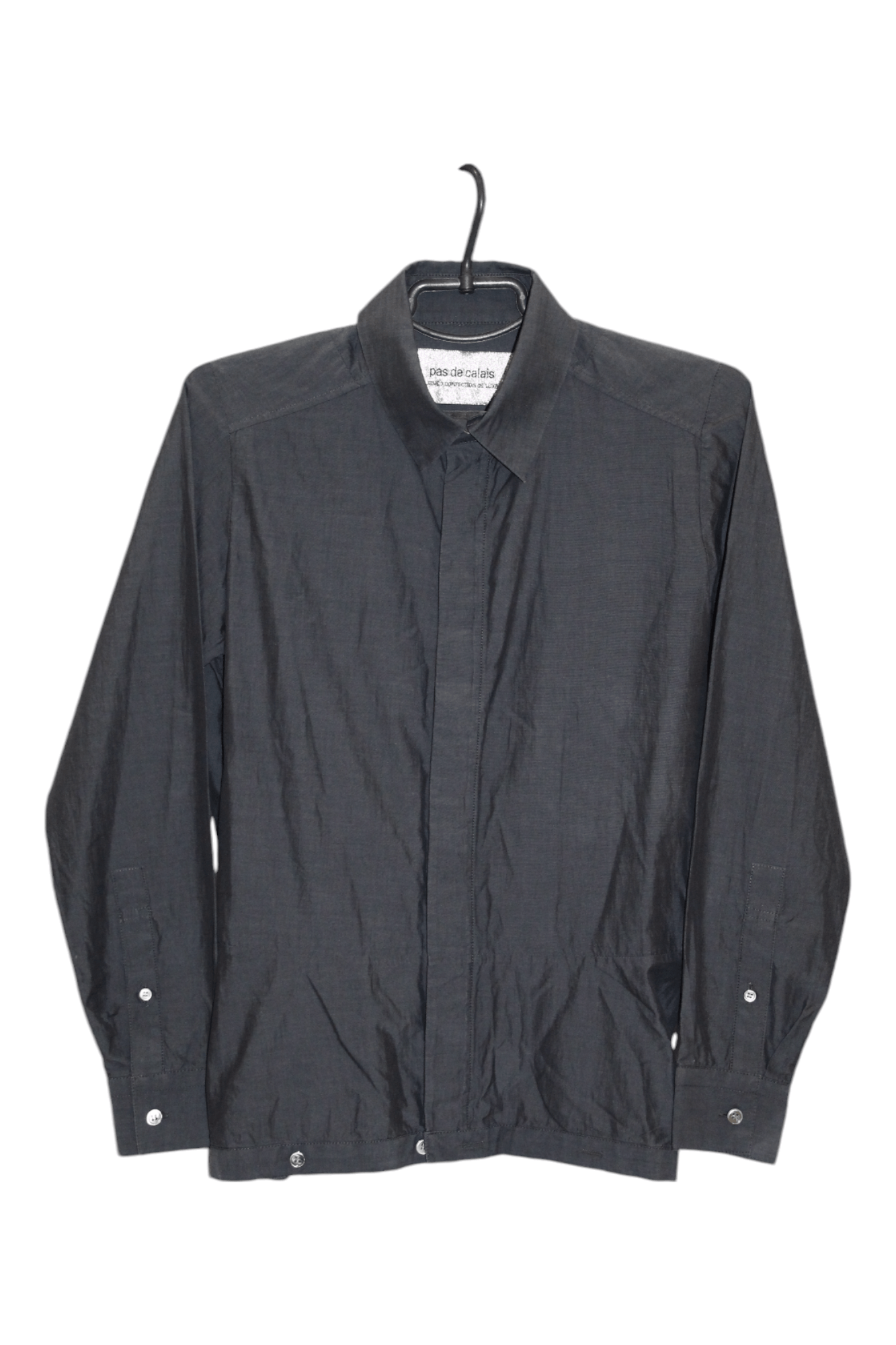 Pas de Calais Pas De Calais lhidden button brushed cotton shirt Size S / US 4 / IT 40 - 12 Thumbnail