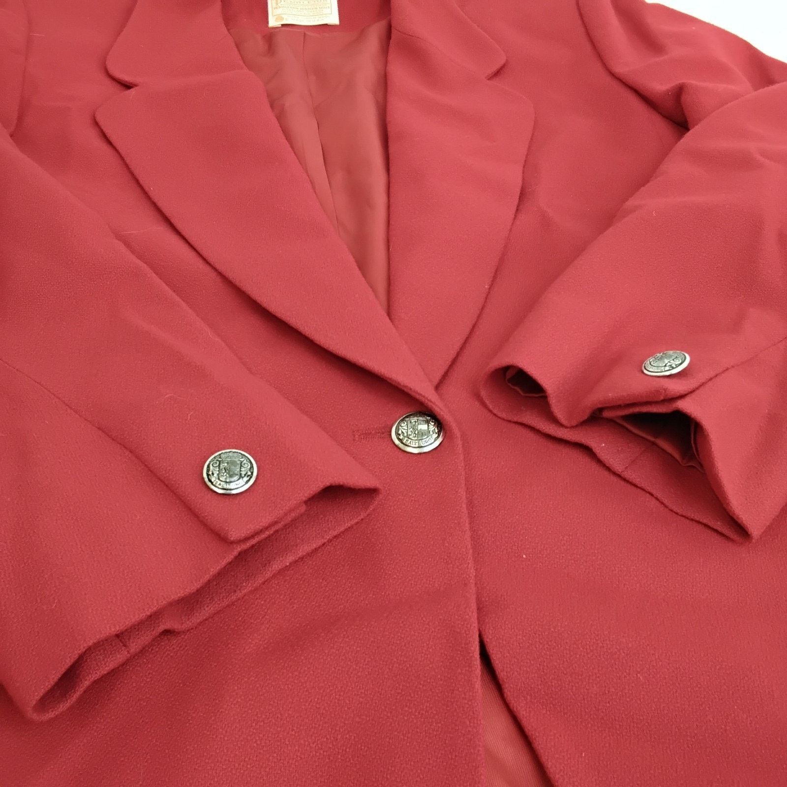 Pendleton Pendleton Wool Blazer Women's XL (16) Red Vintage USA Size XXL / US 16-18 / IT 52-54 - 5 Thumbnail