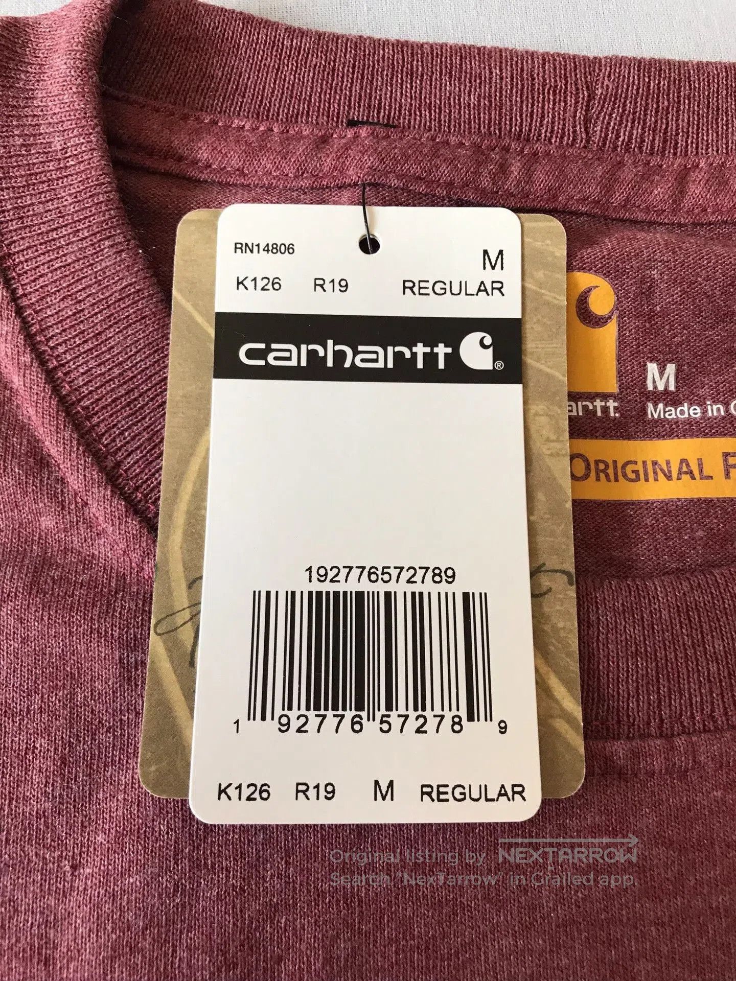 Carhartt Carhartt K126 R19 Long Sleeve T. Size US M / EU 48-50 / 2 - 8 Thumbnail