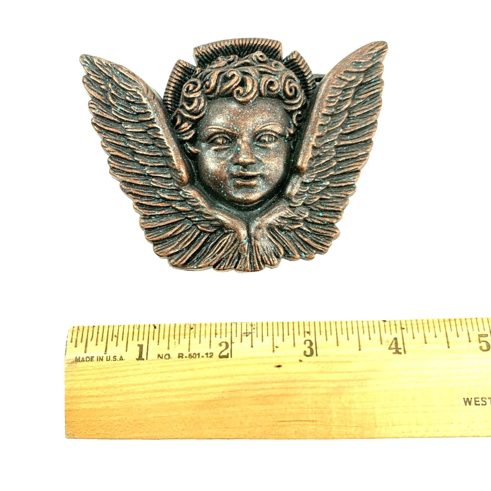 Vintage Washed Up Hollywood Angel Metal Belt Buckle Grunge Skull Punk Biker Belt Buckle Mens Metal Western Buckle XS Size ONE SIZE - 5 Thumbnail
