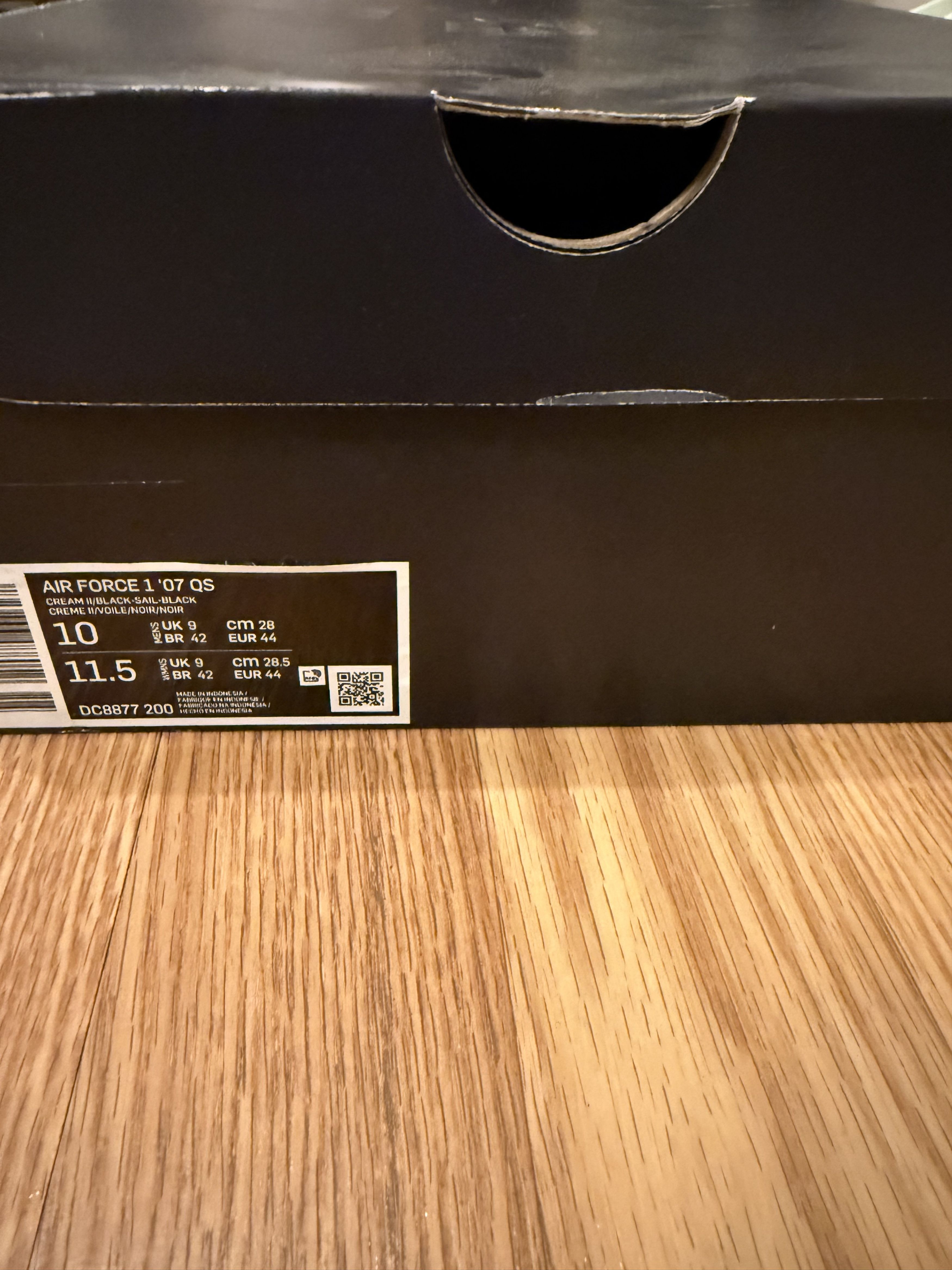 Nike Nike Air Force 1’ 07 black/white US 10 Size US 10 / EU 43 - 3 Thumbnail
