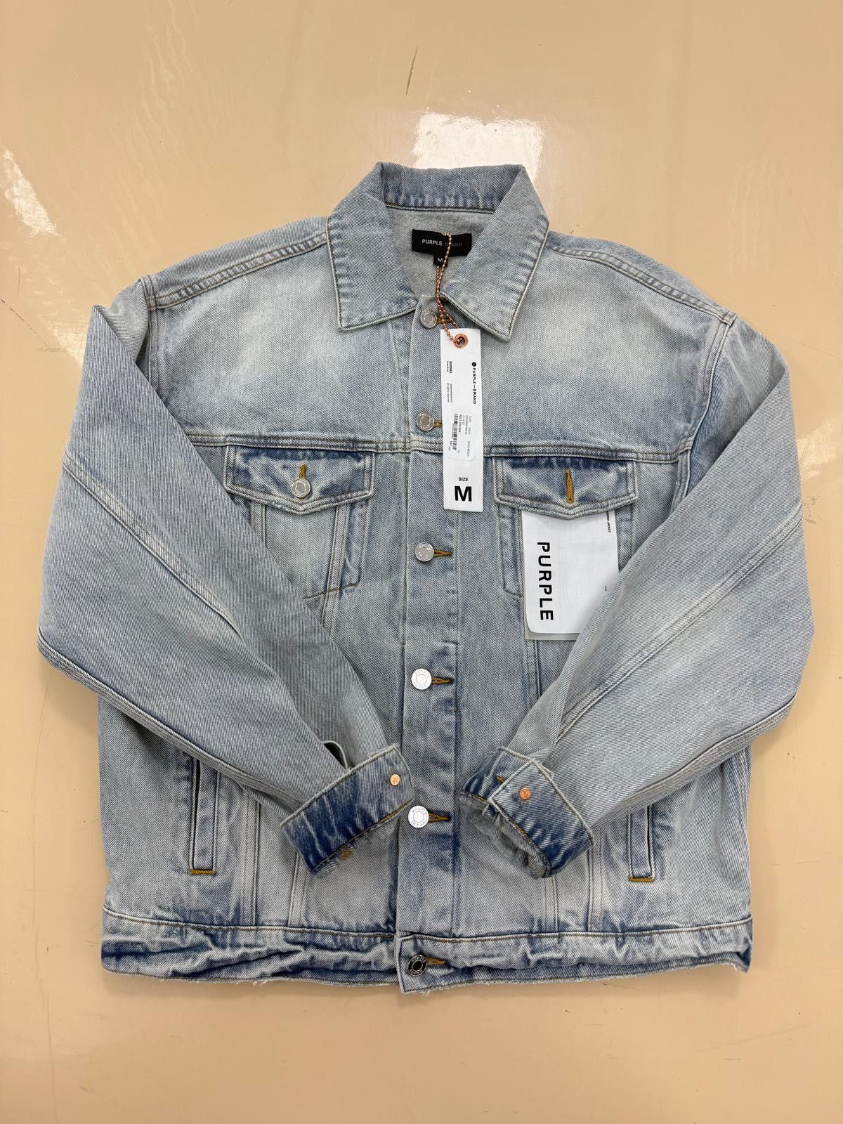 Purple Brand PURPLE Oversized Ice Denim Jacket Size US M / EU 48-50 / 2 - 1 Thumbnail