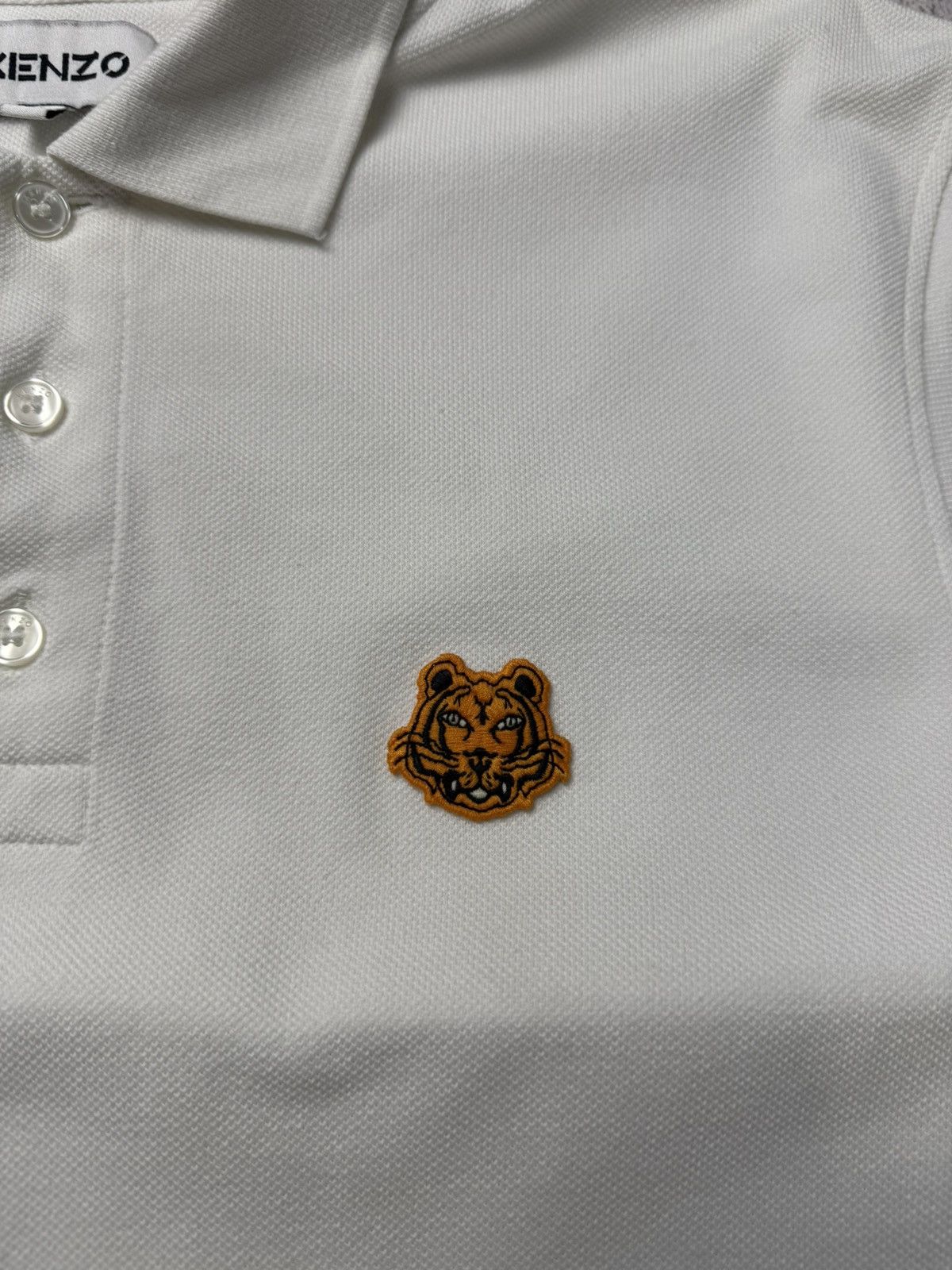 Kenzo Kenzo White Polo Shirt Size L Size US L / EU 52-54 / 3 - 11 Thumbnail