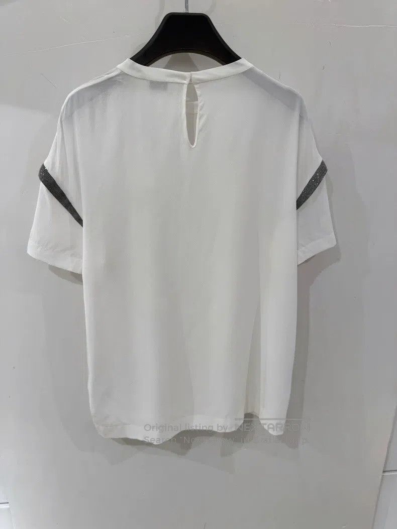 Brunello Cucinelli Brunello Cucinelli Silk Short-sleeve Size S / US 4 / IT 40 - 5 Thumbnail