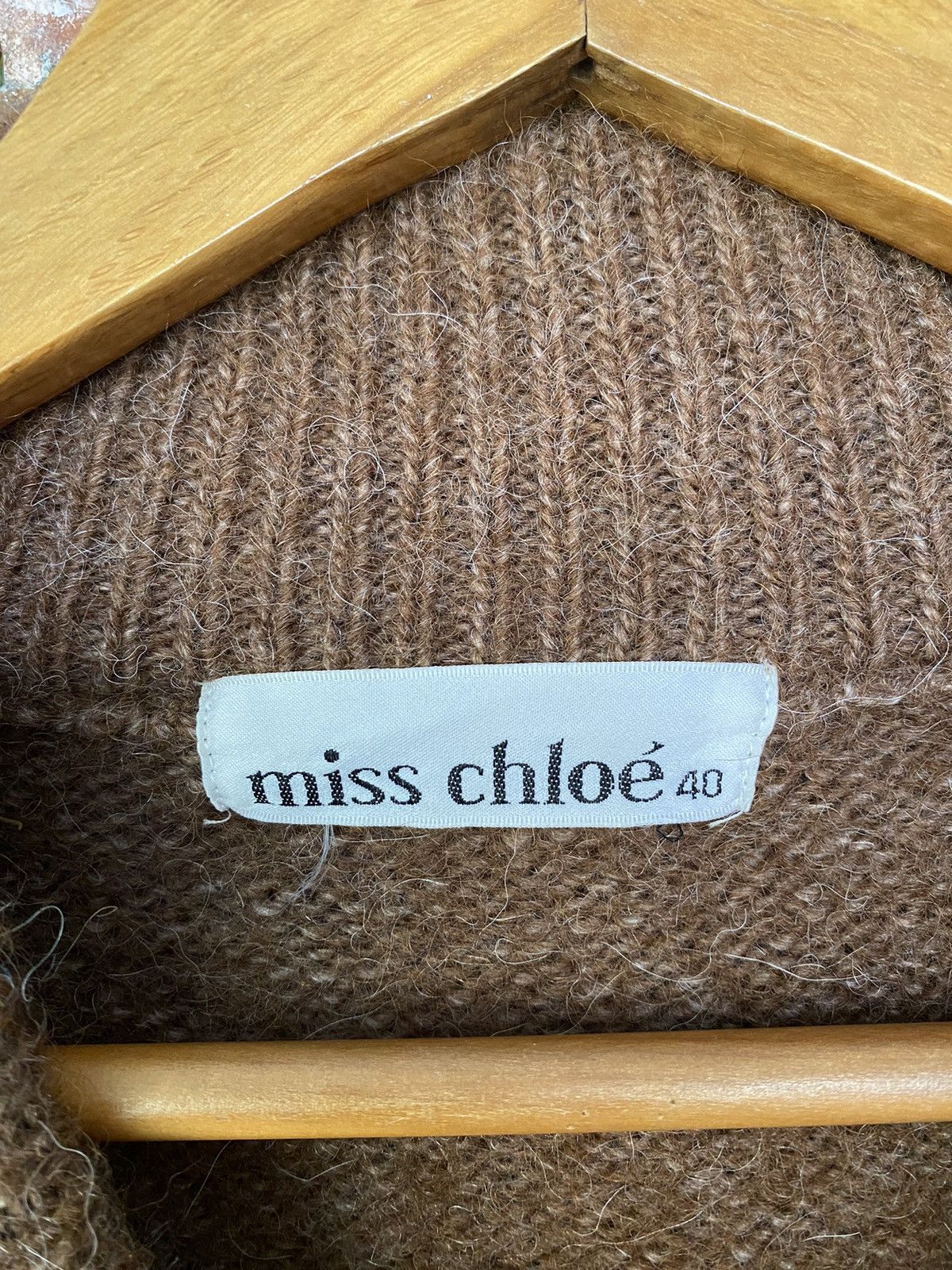 Chloe Vtg Chloe cross Lace cable Knit Made in Japan Size L / US 10 / IT 46 - 9 Thumbnail