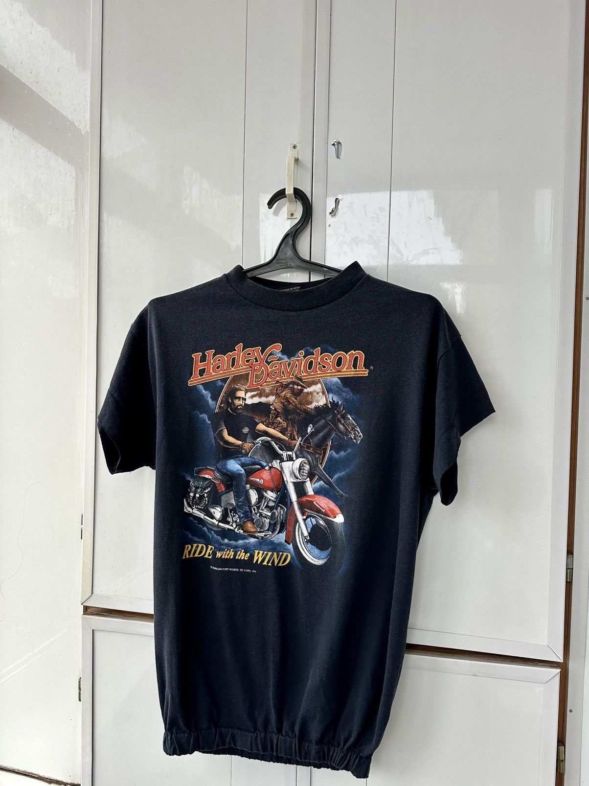 Harley Davidson 3D Emblem 1991 Vintage Harley Davidson T-shirt Size US L / EU 52-54 / 3 - 2 Thumbnail