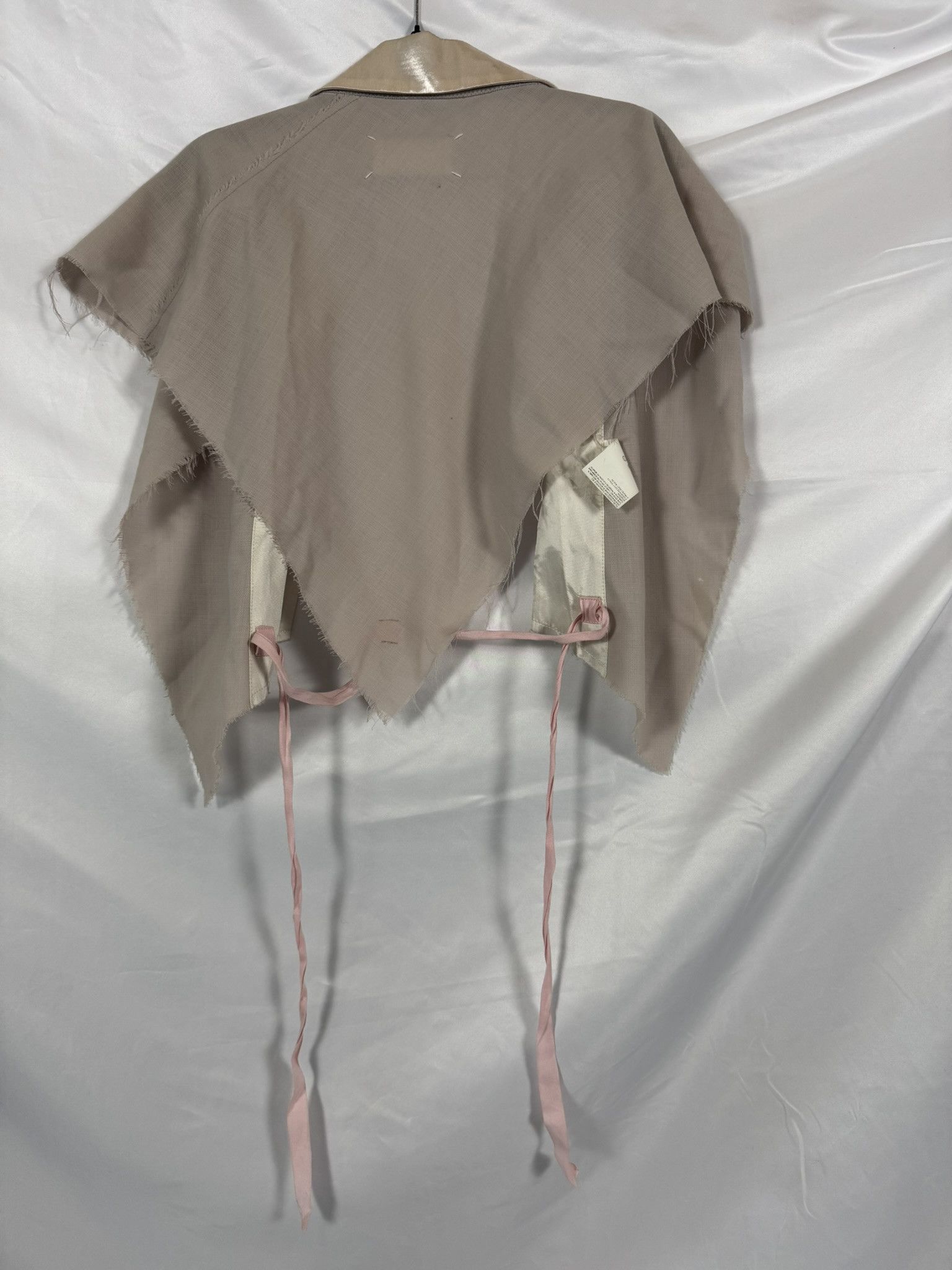 Maison Margiela Vintage Margiela Wool Asymmetric Draped Bolero Cape Taupe Size M / US 6-8 / IT 42-44 - 2 Thumbnail