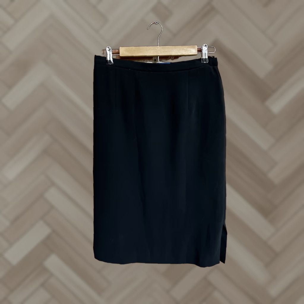 Pendleton VINTAGE Pendleton Skirt Women Black Polyester Midi Straight & Pencil 6 Regular Lined Wool 6 Women Black Mens Girls Size 28" / US 6 / IT 42 - 1 Thumbnail