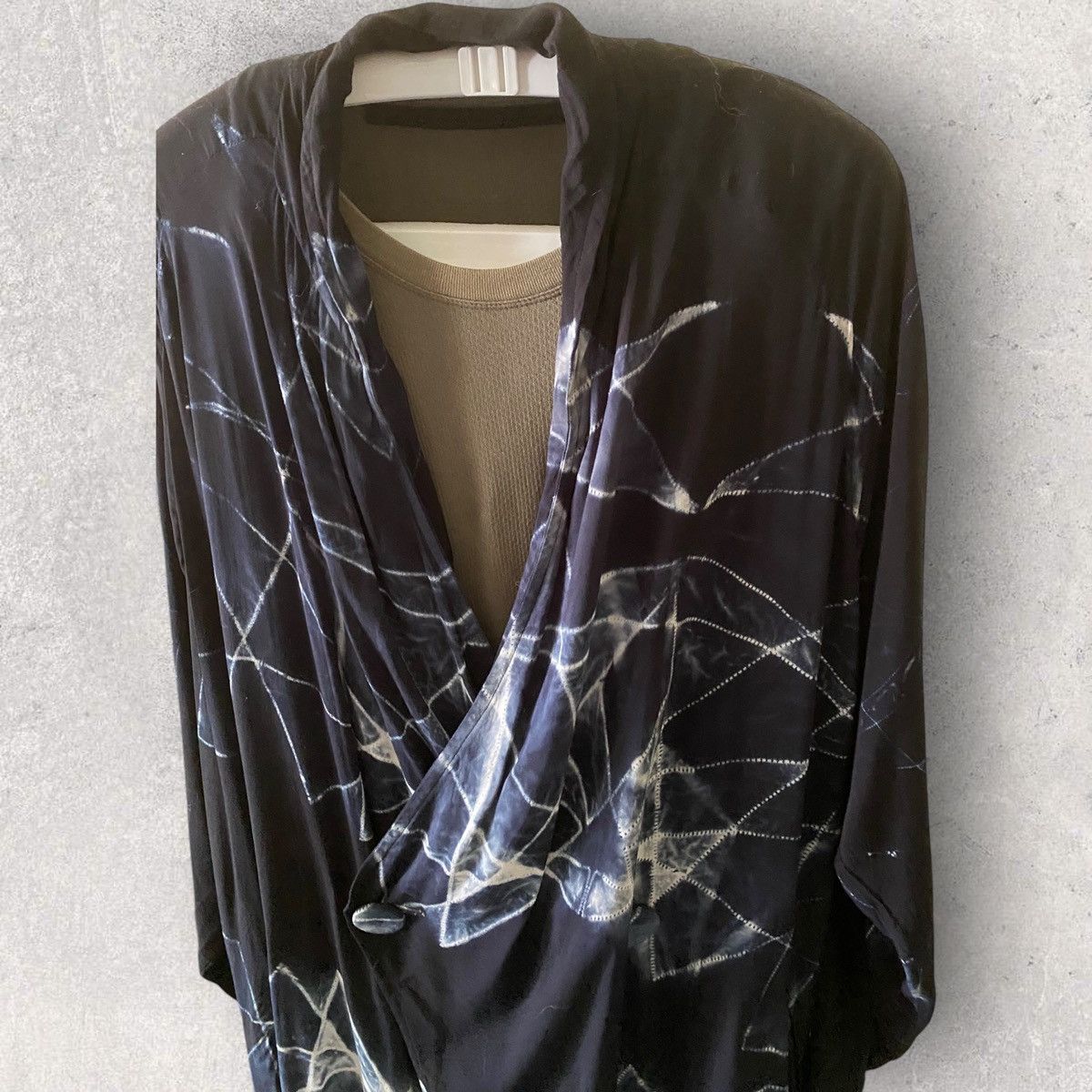 Yohji Yamamoto Y’s Shibori Dye Rayon Oversize Coat Size US M / EU 48-50 / 2 - 2 Thumbnail
