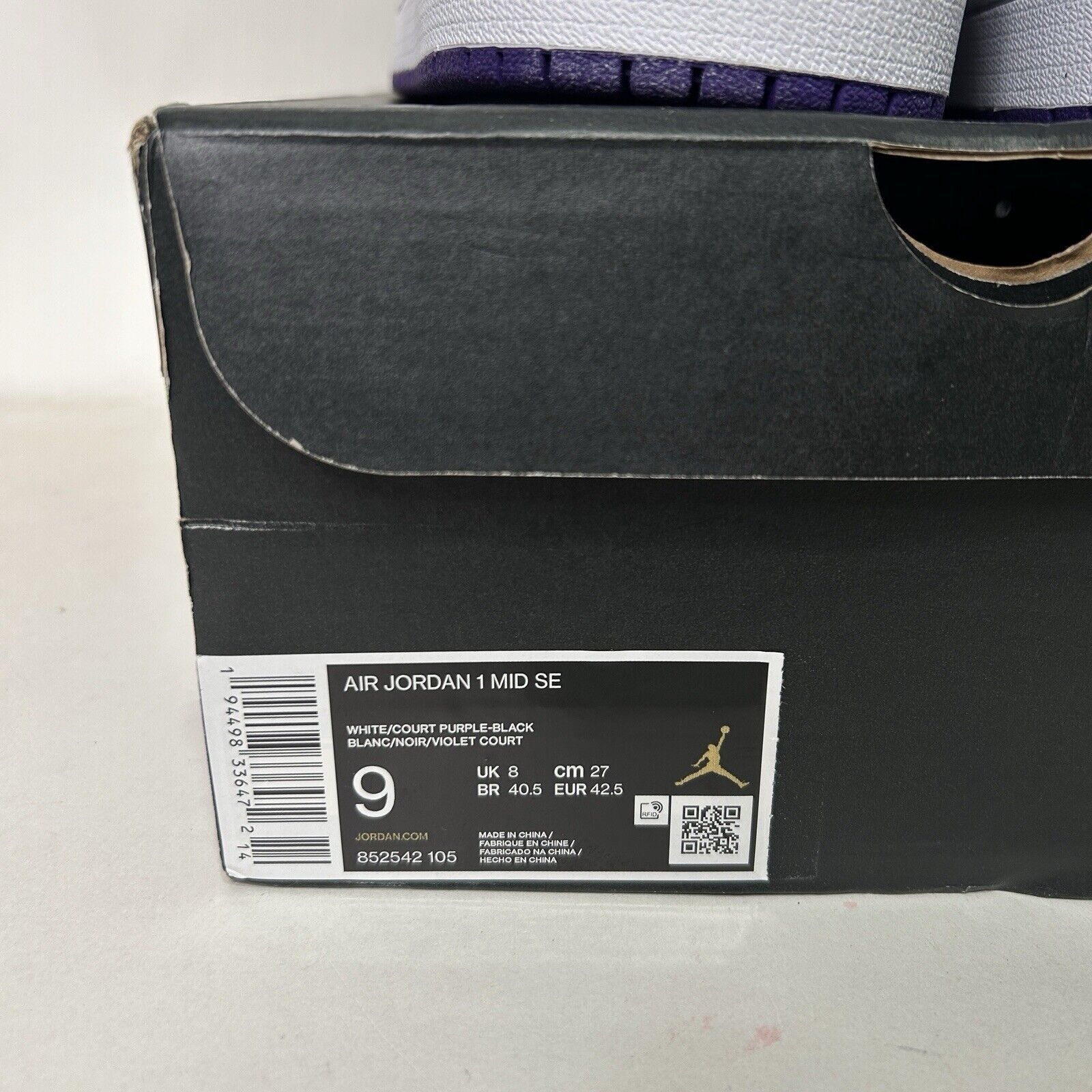 Nike Nike Air Jordan 1 Mid SE “Varsity Court Purple” 2024 Size US 9 / EU 42 - 5 Thumbnail