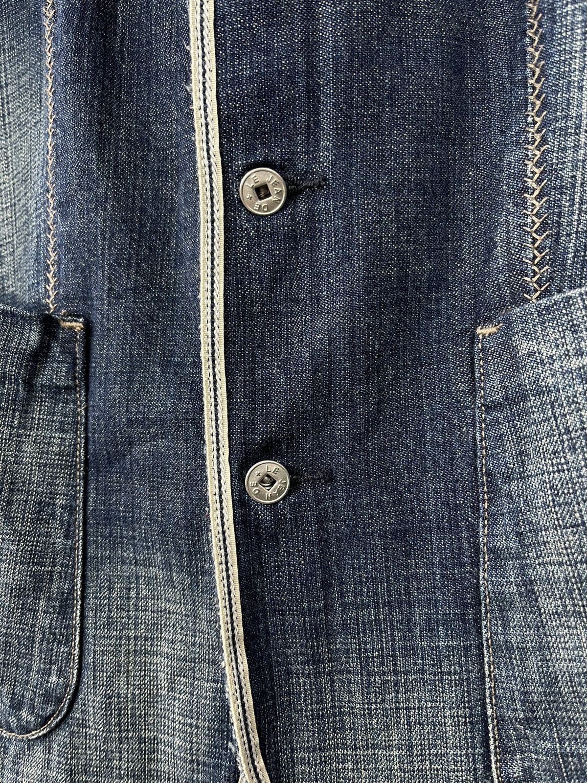 Marithe + Francois Girbaud Marithe Francois Girbaud Designed Denim Blazer Jacket Size M / US 6-8 / IT 42-44 - 8 Thumbnail
