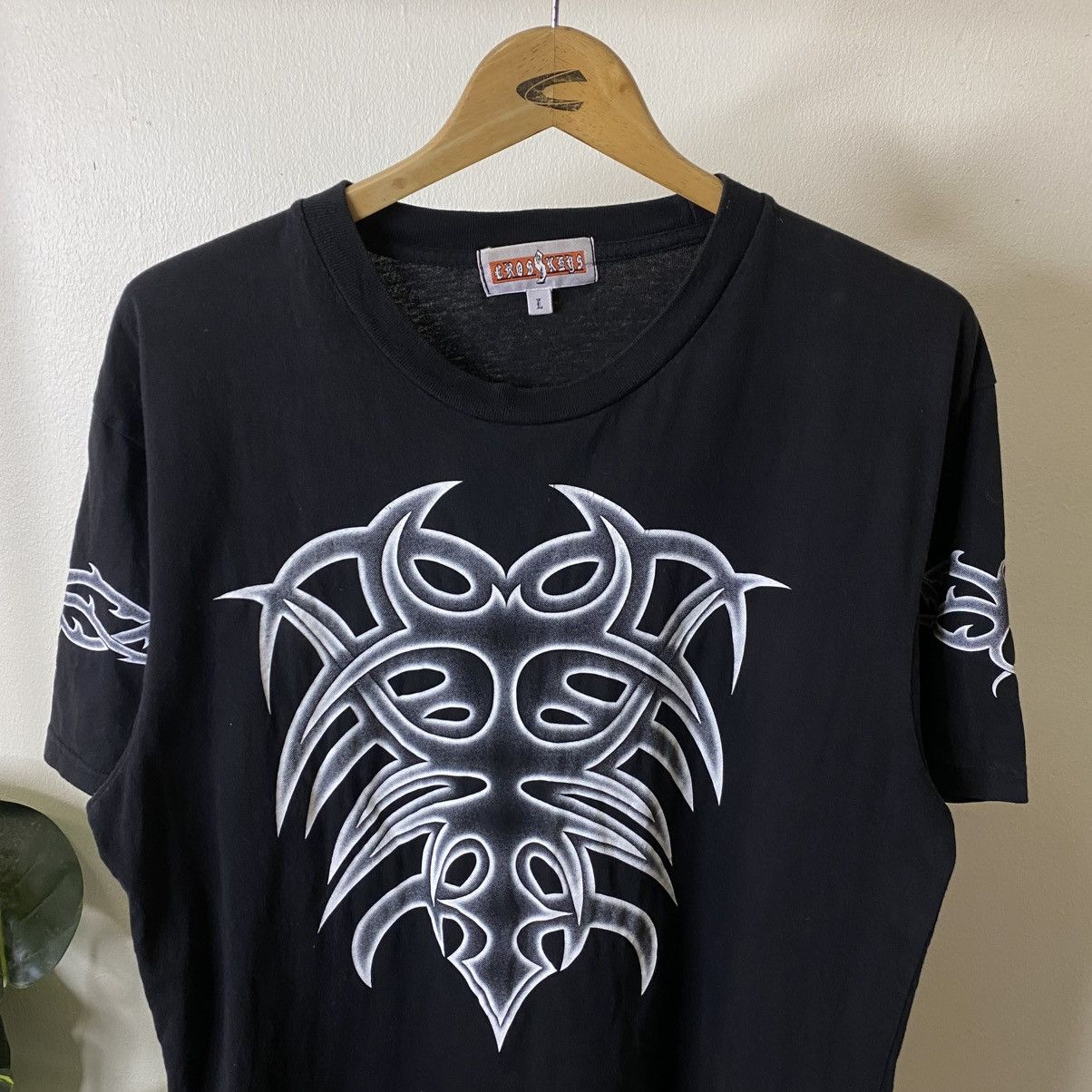 If Six Was Nine CrossKeys Affliction Tribal Cyber Gothic Punk Grunge Tshirt Size US L / EU 52-54 / 3 - 2 Thumbnail