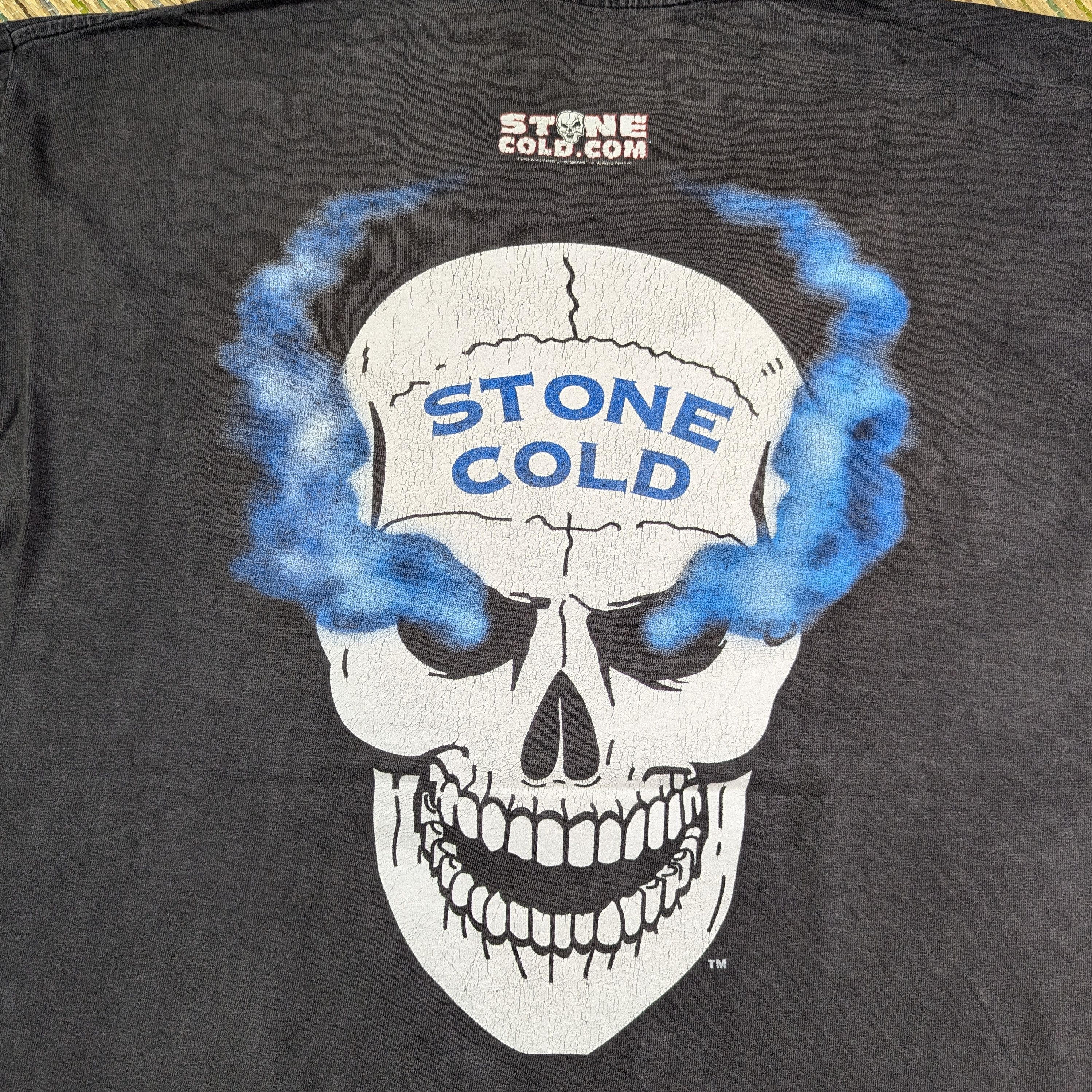 WWF Vintage Stone Cold Steve Austin rare skulls tee 1998 Size US L / EU 52-54 / 3 - 3 Thumbnail