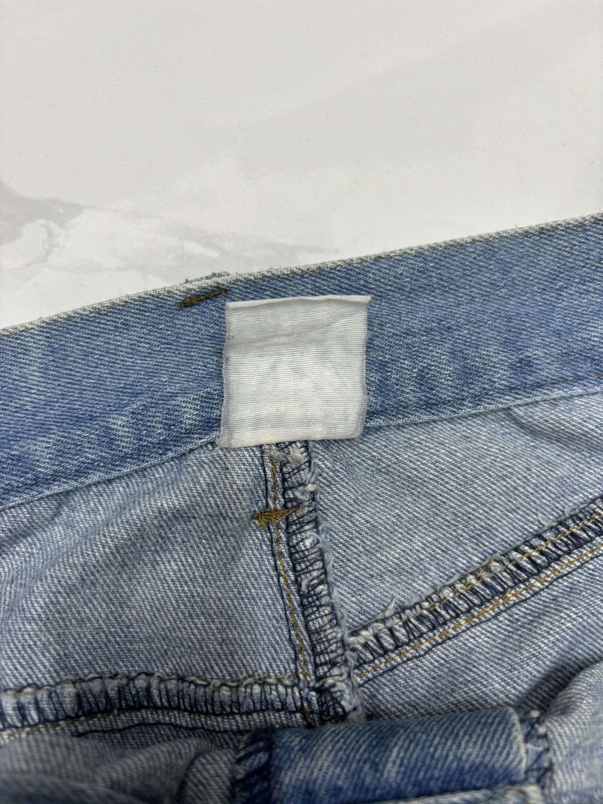 Issey Miyake VINTAGE IS SPORT BAGGY DISTRESS DESTROY DENIM JEANS Size US 34 / EU 50 - 16 Thumbnail