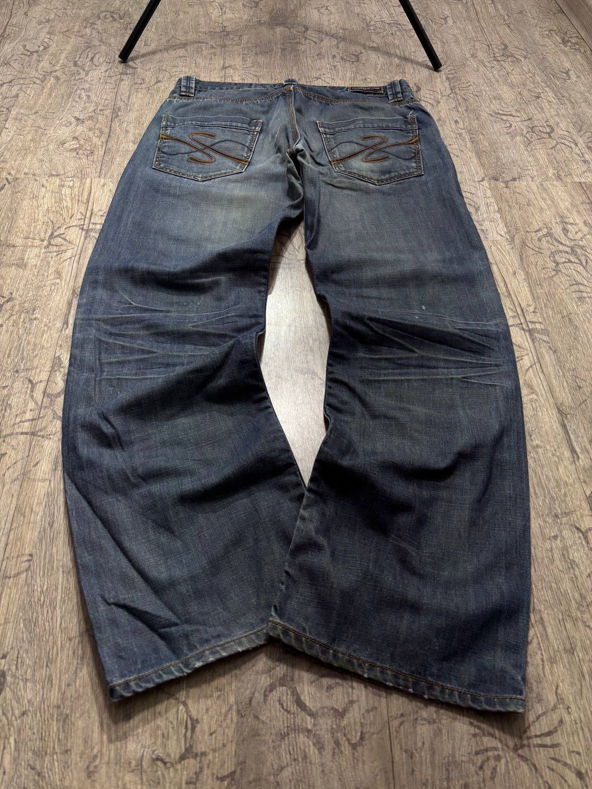 Hysteric Glamour Vintatge Flared Biker KMRII L.G.B. Vibe Stoned Jeans Size US 34 / EU 50 - 1 Thumbnail