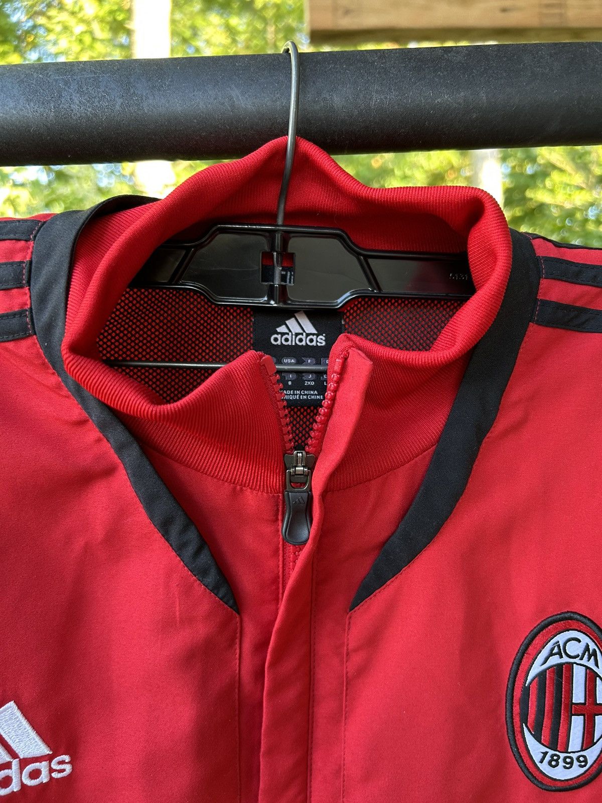 Adidas Vintage Adidas AC Milan Track Jacket Rare 00s Size US L / EU 52-54 / 3 - 6 Thumbnail