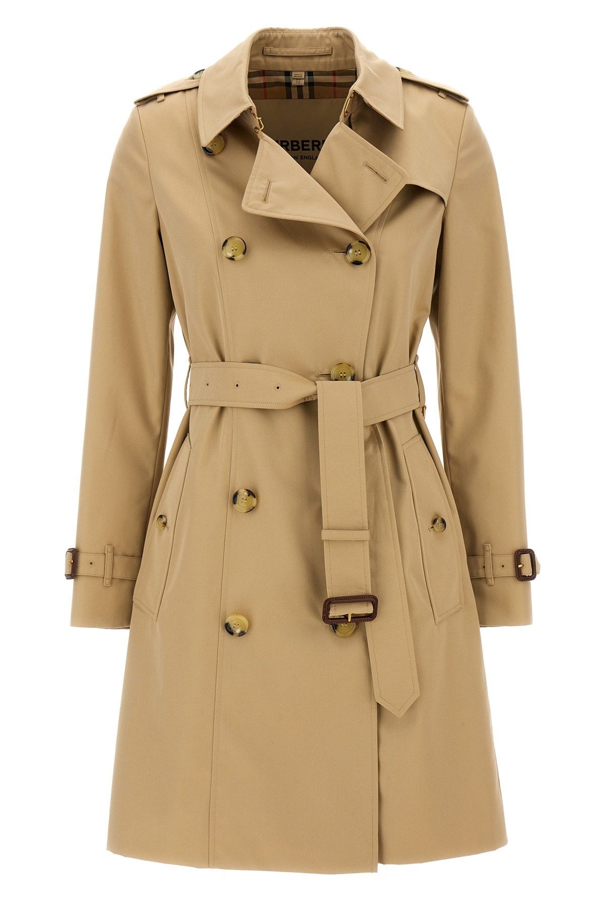 image of Burberry Medium 'heritage Chelsea' Trench Coat in Beige, Women's (Size XS)