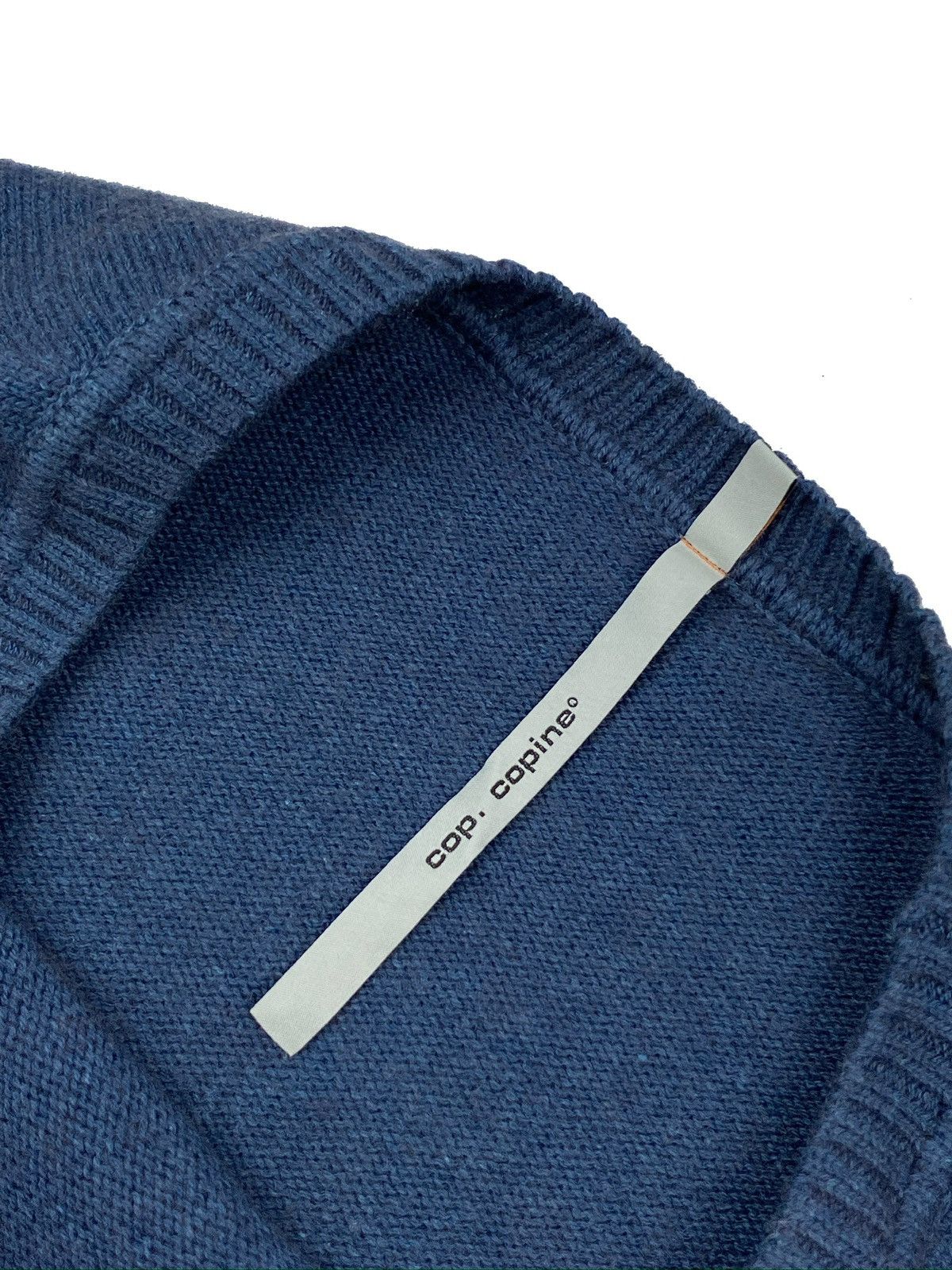 Cop Copine COP COPINE WOMEN ASYMMETRICAL SWETER BLUE MERINO WOOL SIZE S Size S / US 4 / IT 40 - 7 Thumbnail
