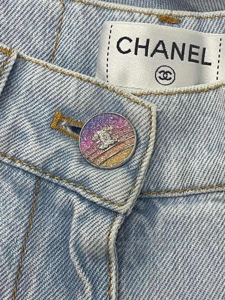 Chanel Chanel Orange gradient wide-leg jeans Size 24" / US 00 / IT 34 - 2 Thumbnail