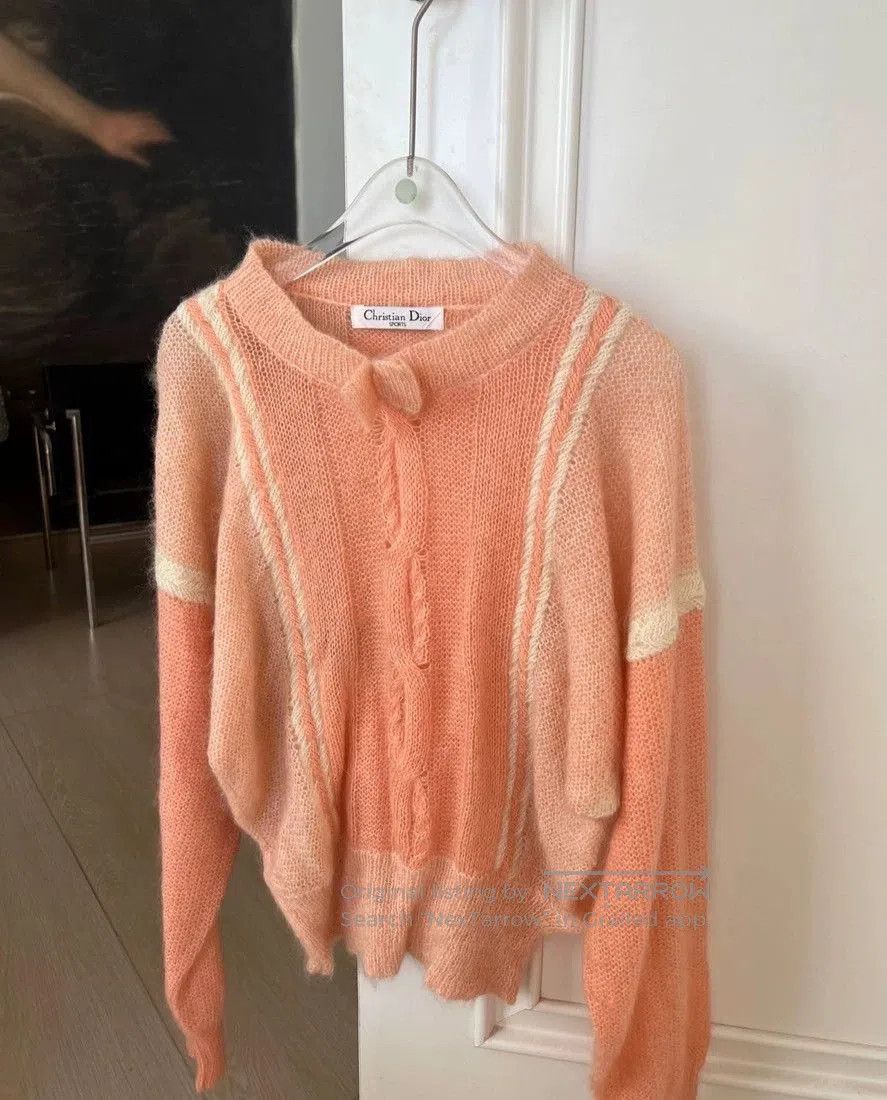 Dior christian dior soft pink knit sweater. Size US M / EU 48-50 / 2 - 1 Thumbnail
