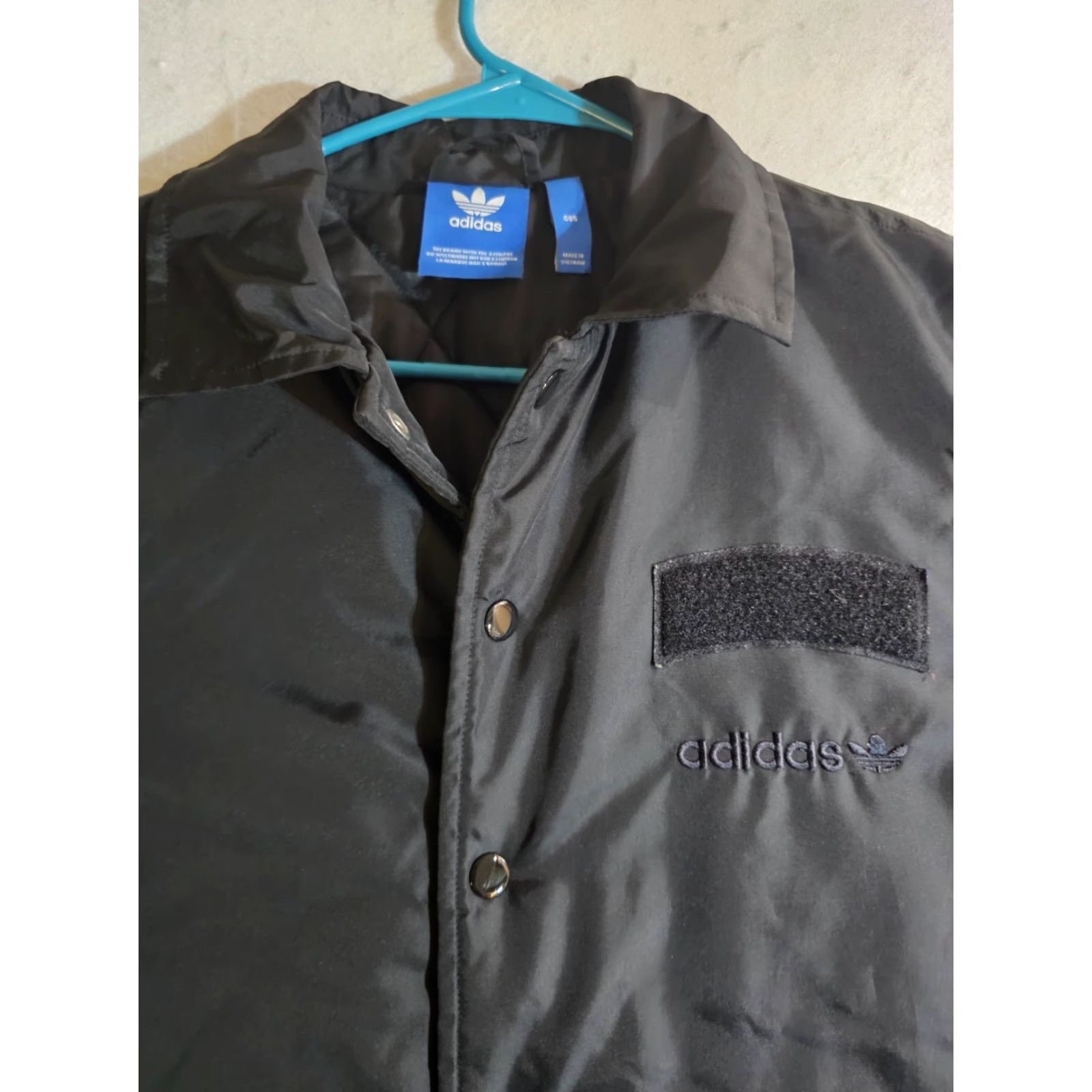 Adidas Adidas Original Graffiti Black Coach Coat 03 Seoul Brand w/ The Three Stripes Sm - Adidas Originals Jacket, Coat, Graffiti, Black, Mens, Size S Size US S / EU 44-46 / 1 - 4 Thumbnail