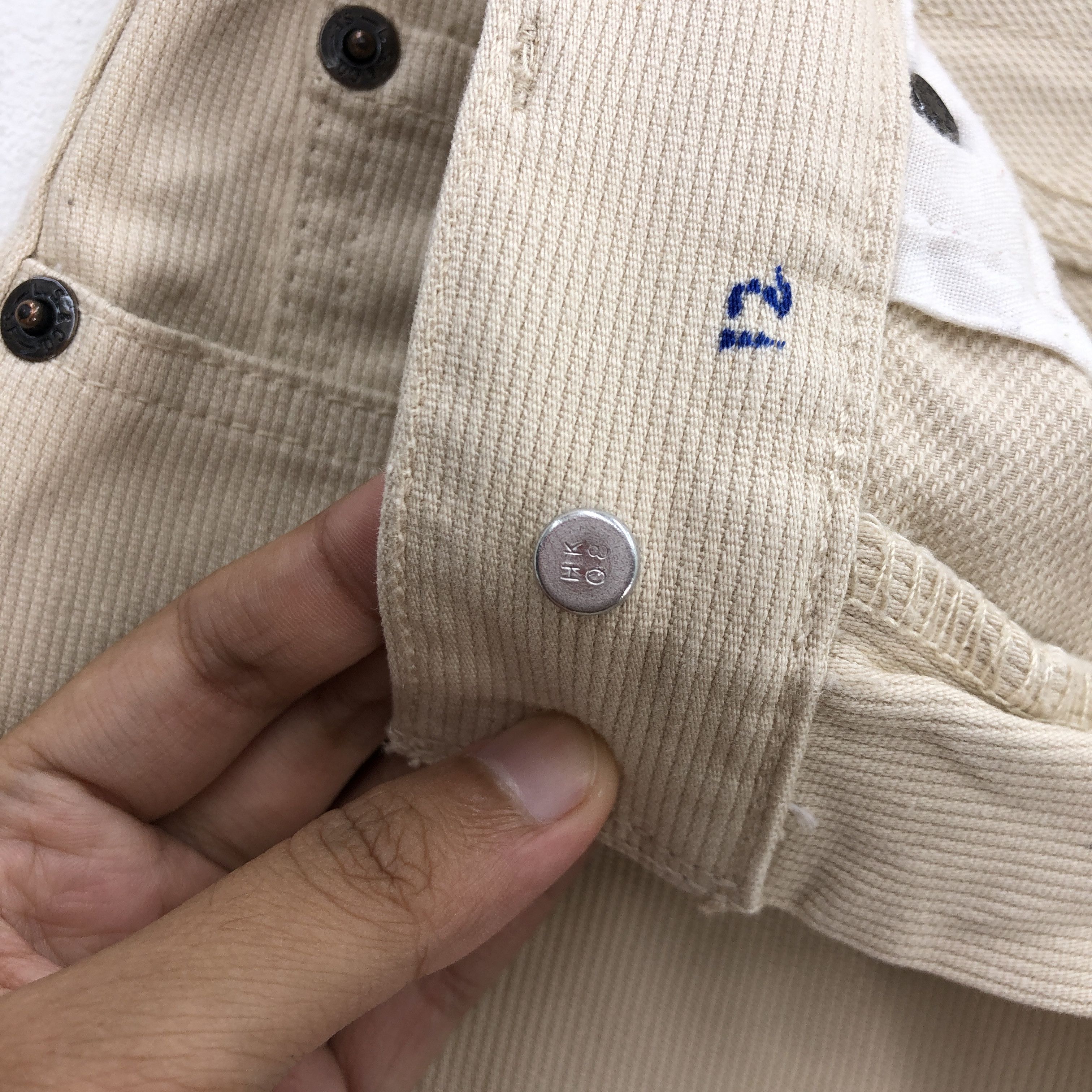 Levi's Vintage 90s Levis 552 Beige Jeans Levi's Corduroy Denim Size 24" / US 00 / IT 34 - 7 Thumbnail
