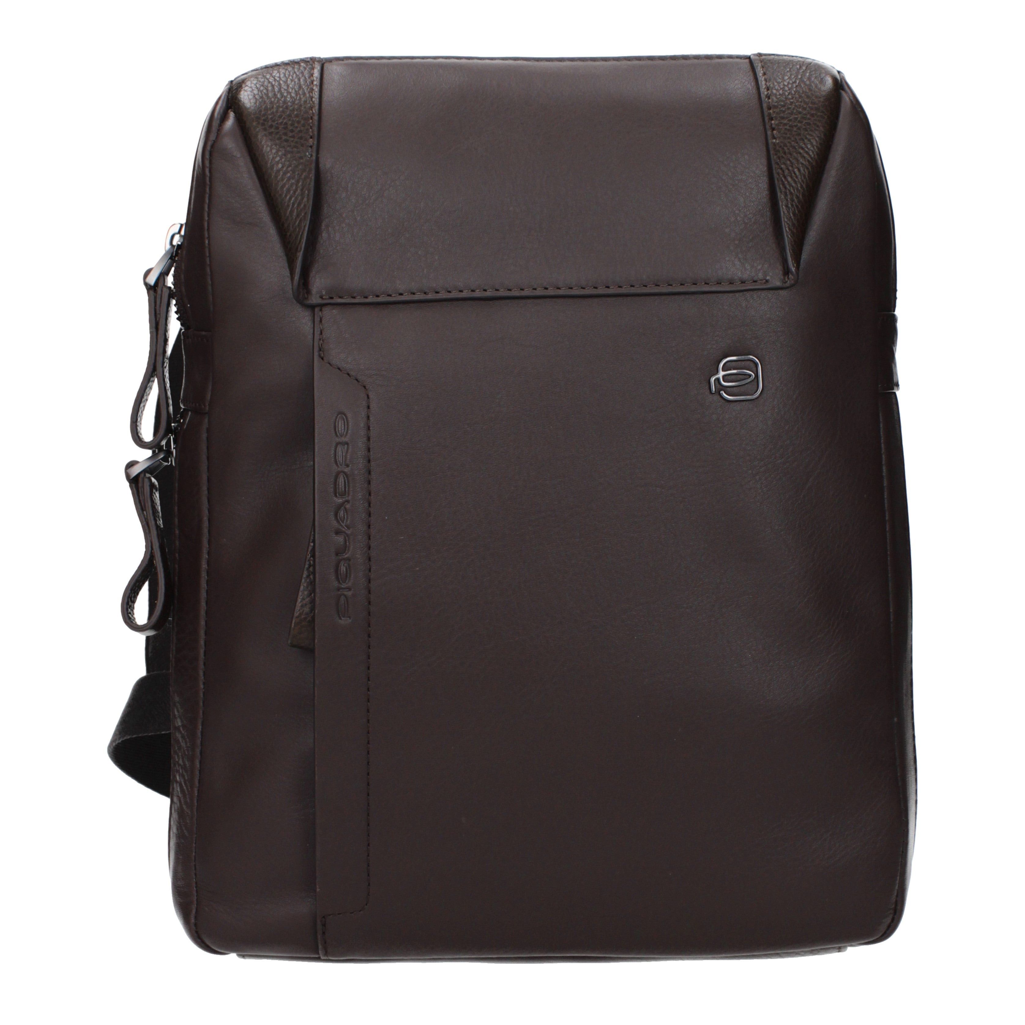 Piquadro Piquadro Crossbody Bags Men Leather Brown/Dark Brown Size ONE SIZE - 1 Thumbnail