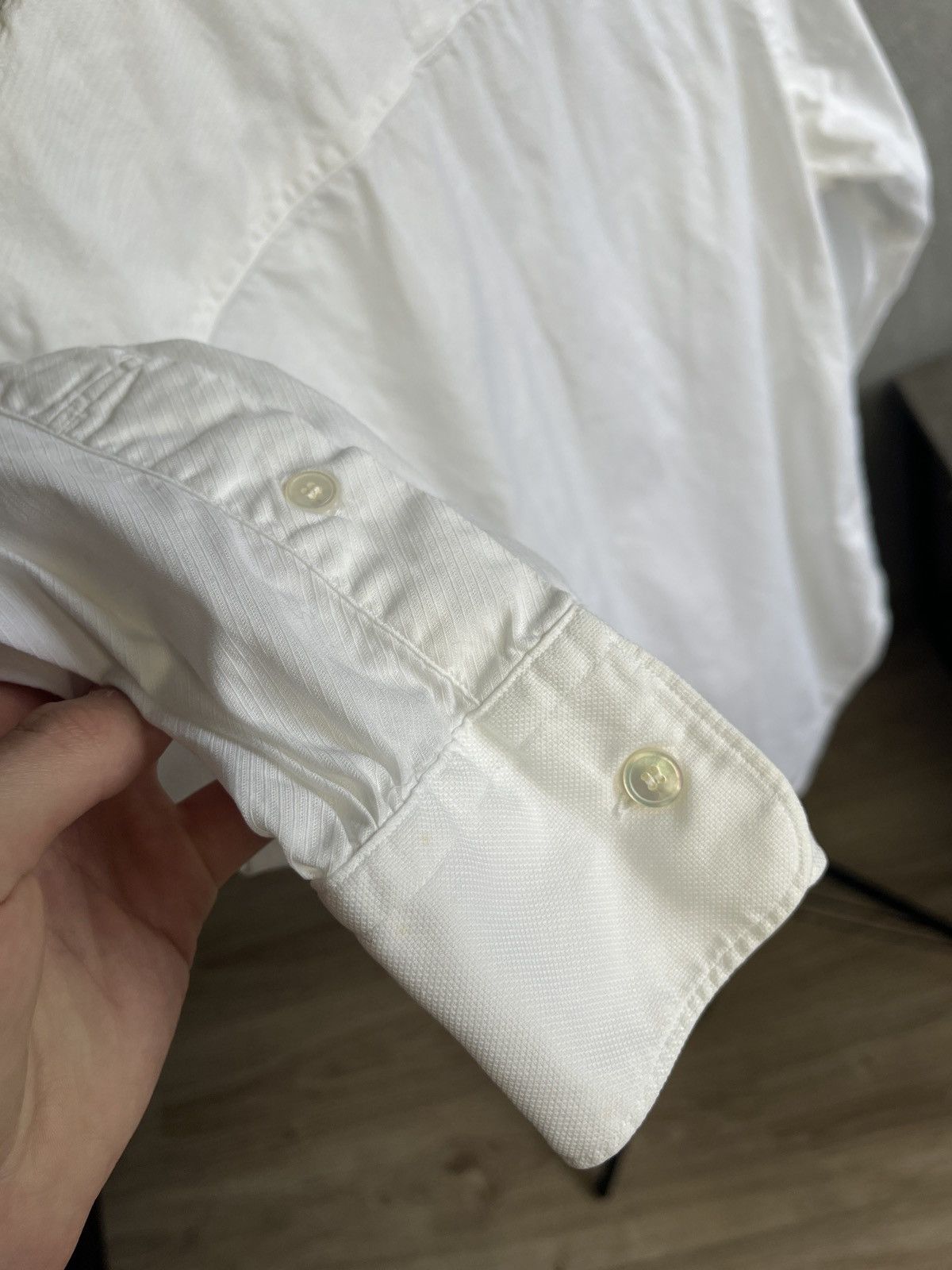 Junya Watanabe Junya Watanabe Comme des Garcons MAN White Oxford Shirt Size US L / EU 52-54 / 3 - 8 Thumbnail