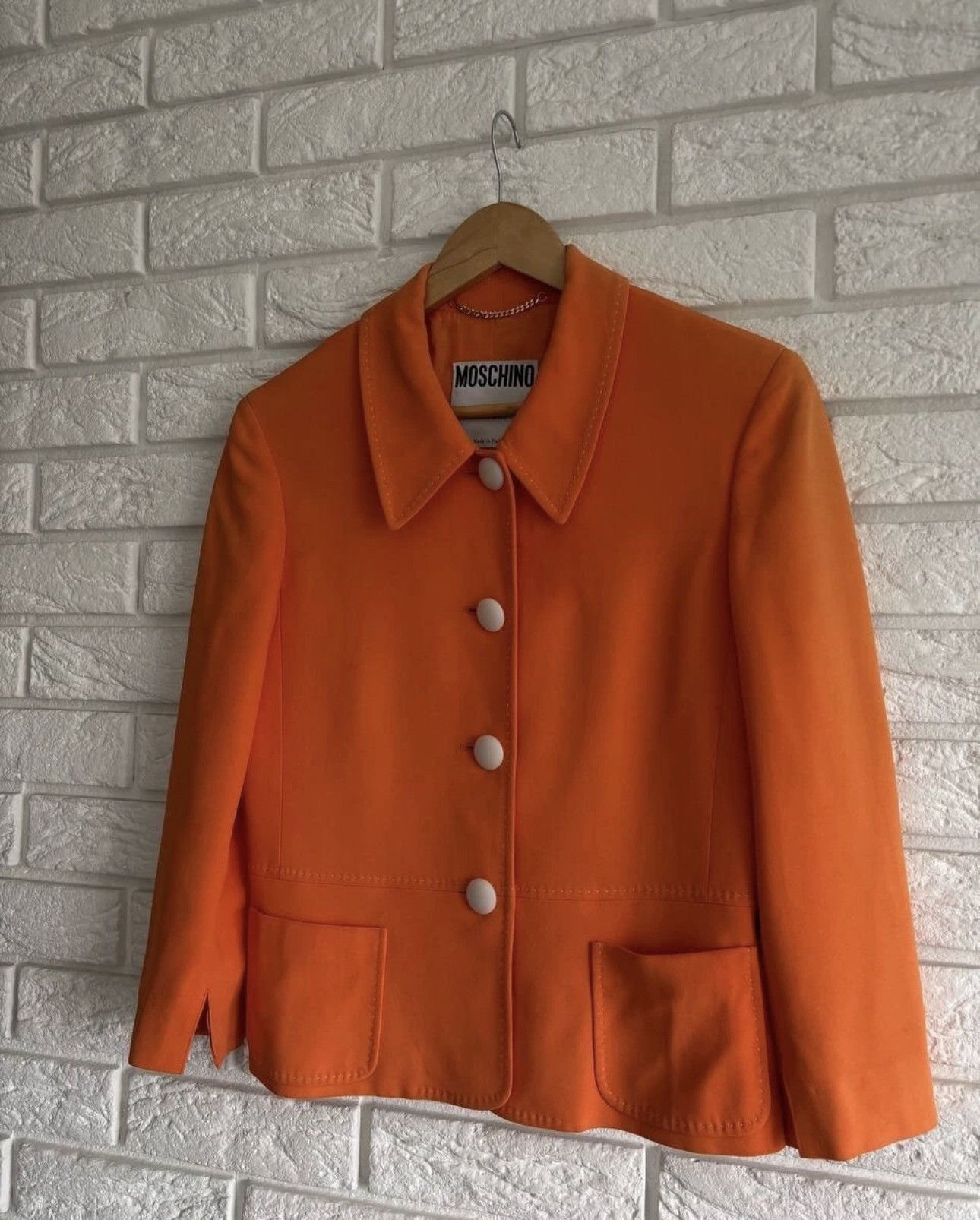 Moschino Moschino Couture Women's blazer orange vintage Made in Italy Size M / US 6-8 / IT 42-44 - 1 Thumbnail