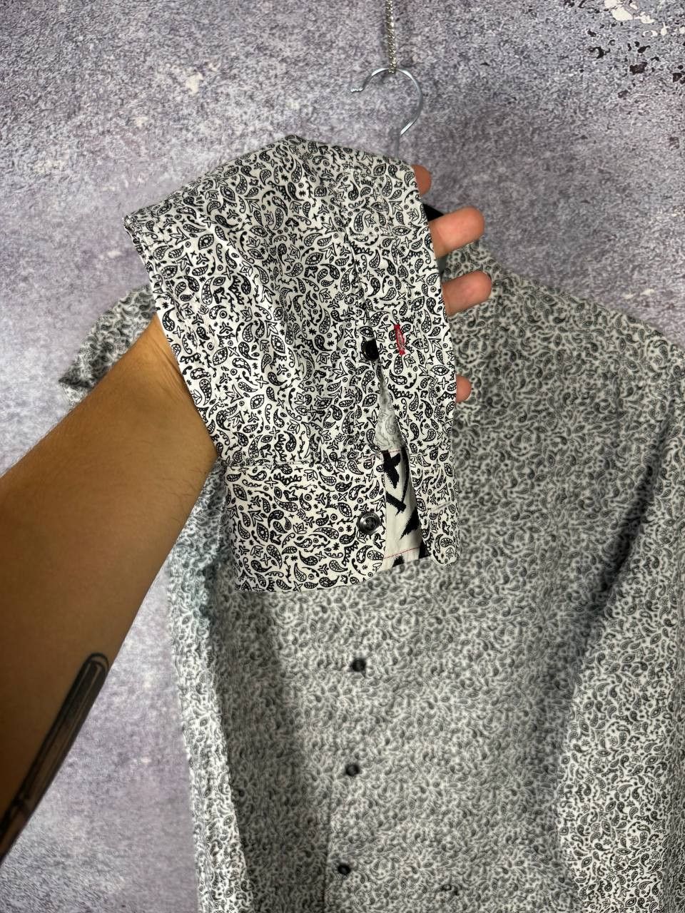 Diesel DIESEL Men's Shirt Black Crazy Pattern Long Sleeve Medium Size US M / EU 48-50 / 2 - 8 Thumbnail
