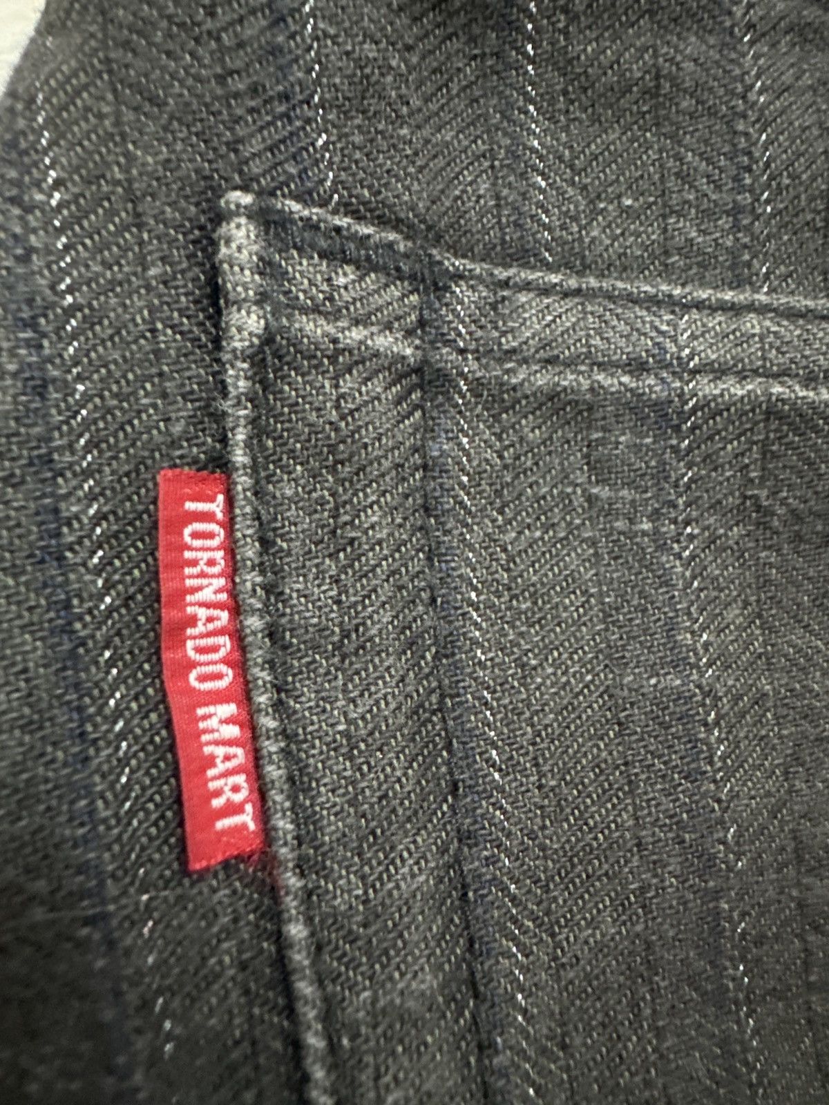 Tornado Mart FLARED TORNADO MART STRIPED BOOTCUT DENIM Size US 28 / EU 44 - 12 Thumbnail