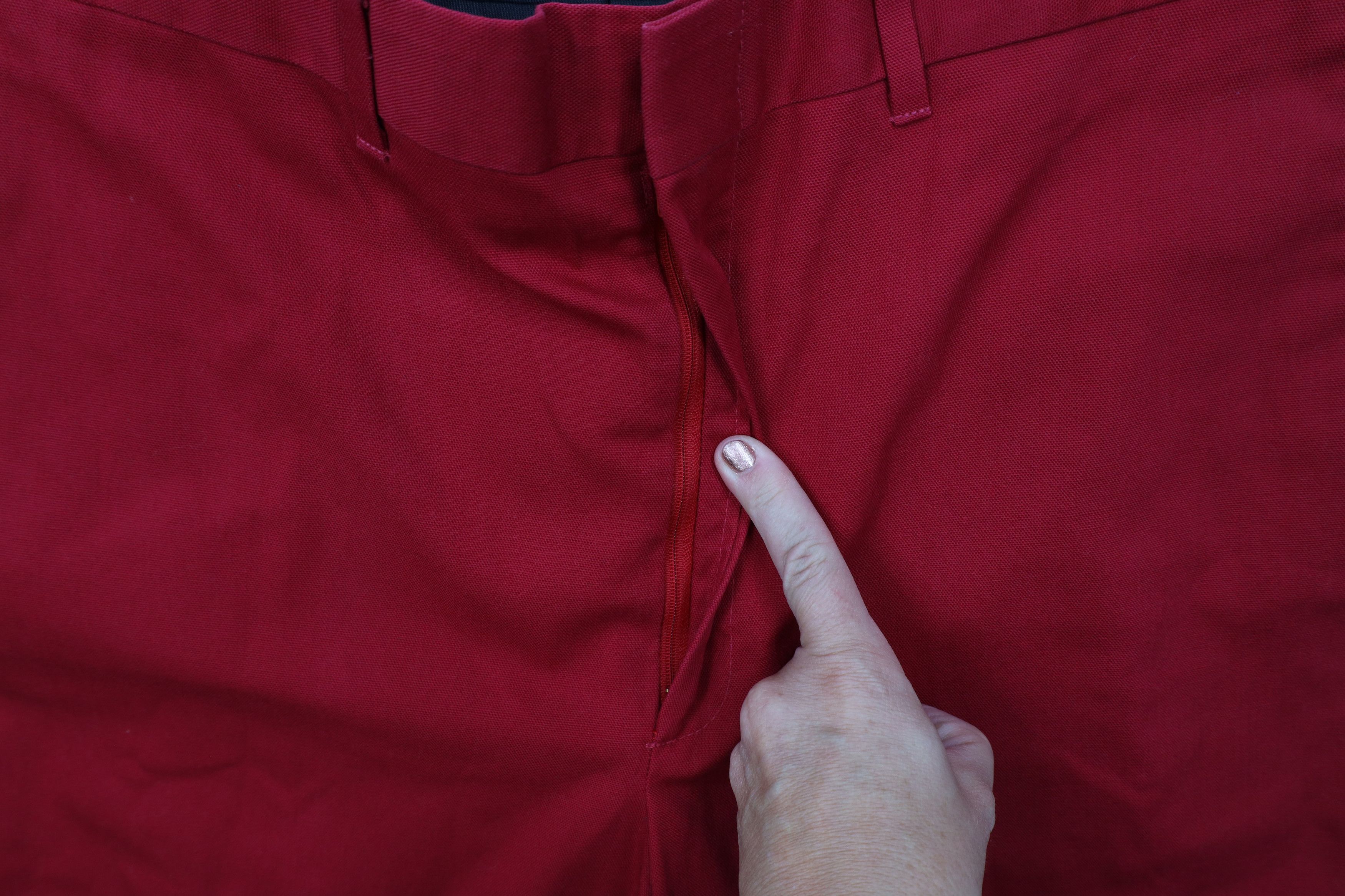 Vintage Vintage 70s Streetwear Knit Wide Leg Chino Pants Red USA Size US 36 / EU 52 - 7 Thumbnail