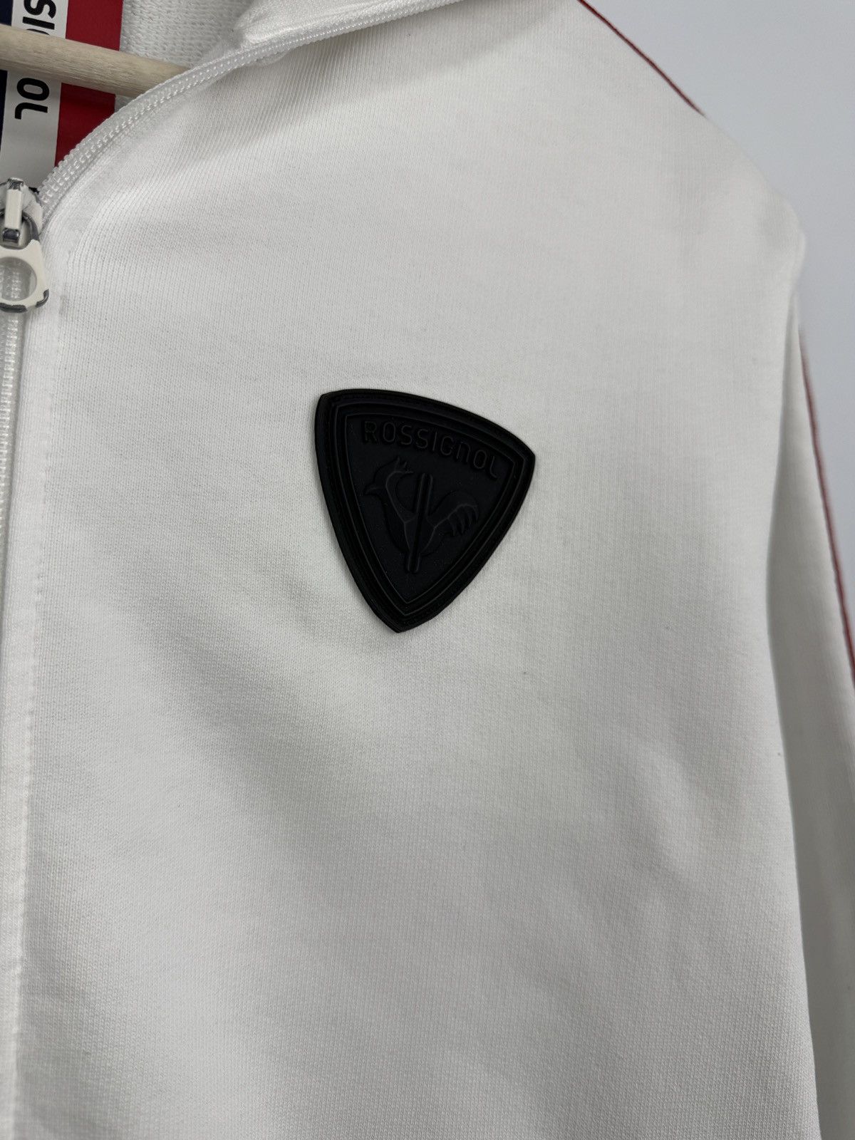 Rossignol 🇫🇷 Rossignol Roll Neck Track Jacket Tricolor Stripe Ski Rare Size XS / US 0-2 / IT 36-38 - 8 Thumbnail