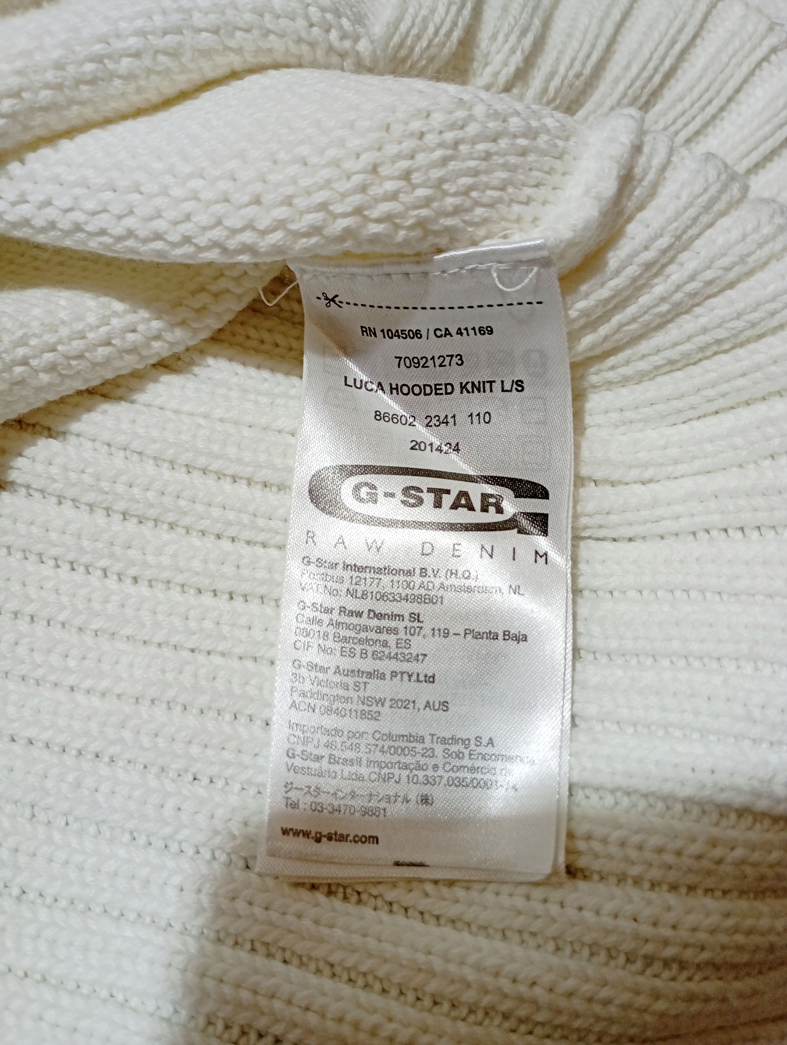 G-Star Vintage Gstar Raw Luca Hooded Knit Sweater Size US M / EU 48-50 / 2 - 9 Thumbnail