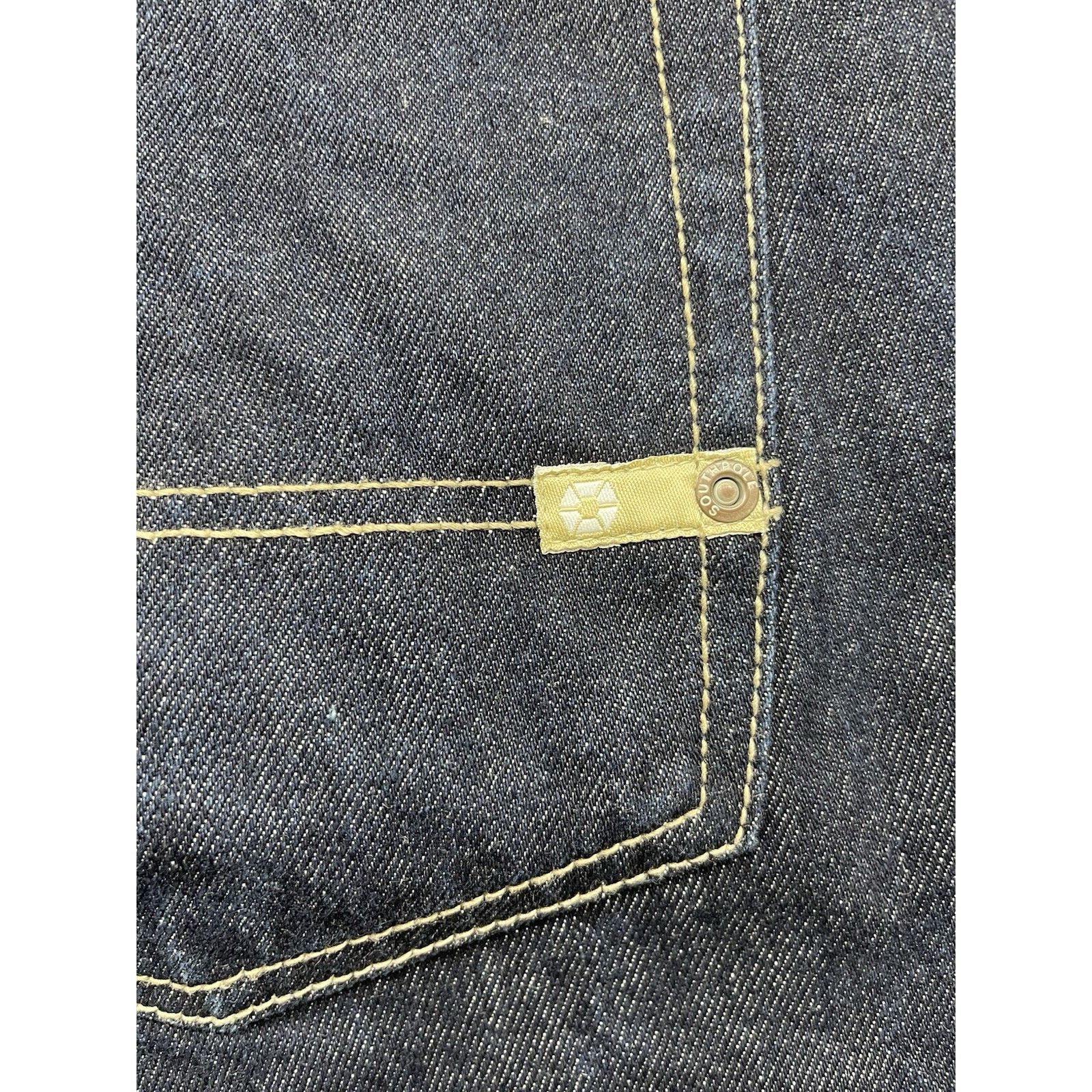 Southpole Southpole Mens Baggy Denim Jean Shorts Jorts Dark Blue Y2K S Size US 36 / EU 52 - 4 Thumbnail