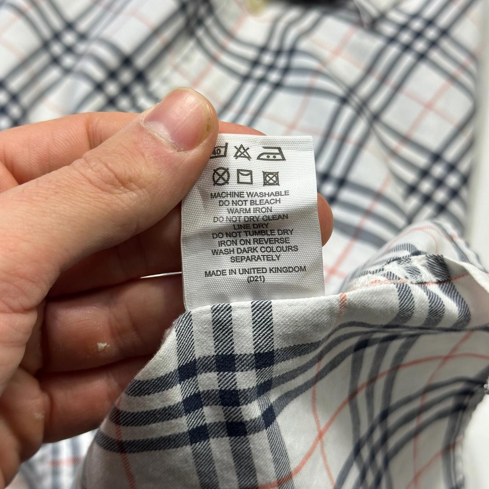 Burberry Burberry Made in UK Grey Nova Check Shirt - S Size US S / EU 44-46 / 1 - 6 Thumbnail